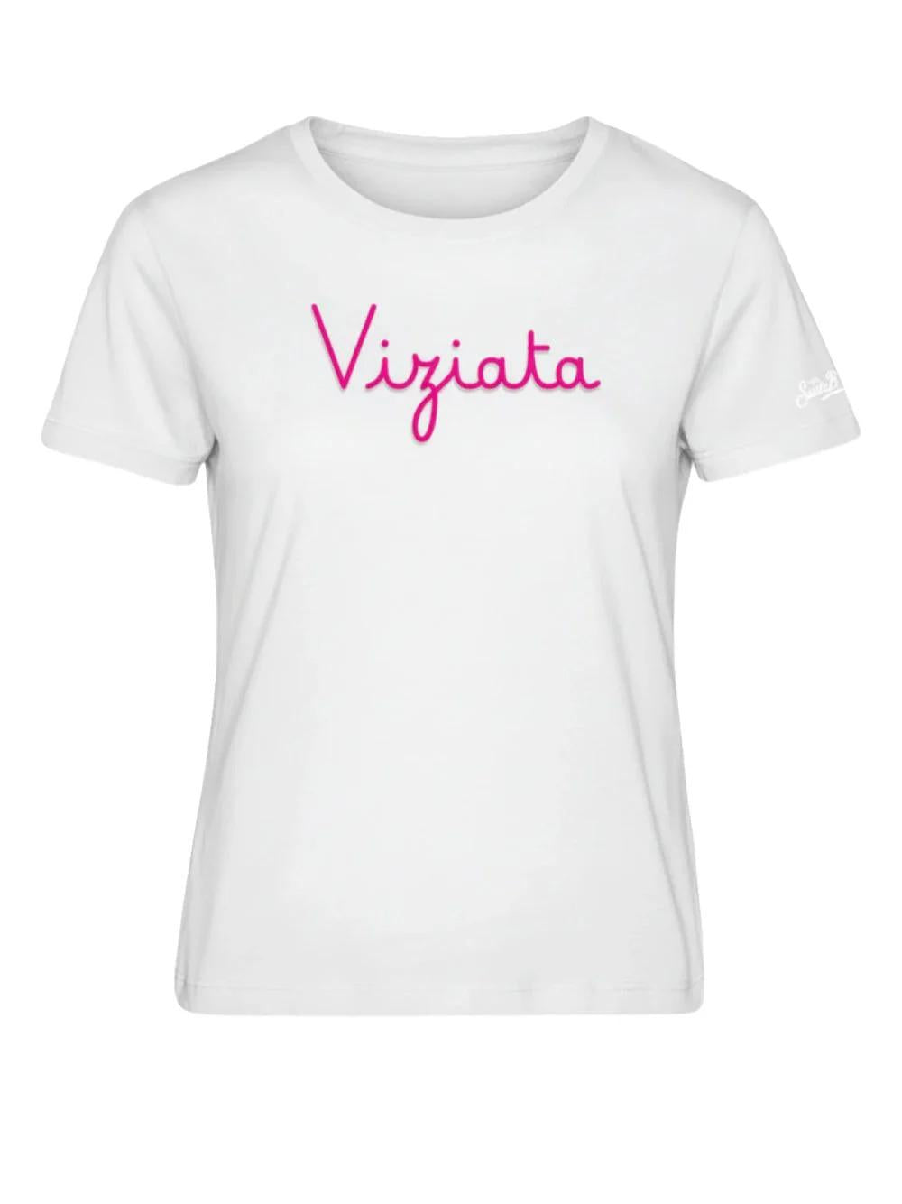 T-Shirt Donna Saint Barth emilie-09167l VIZIATA 01N EMB EMI0001 09167L MC2 SAINT BARTH 