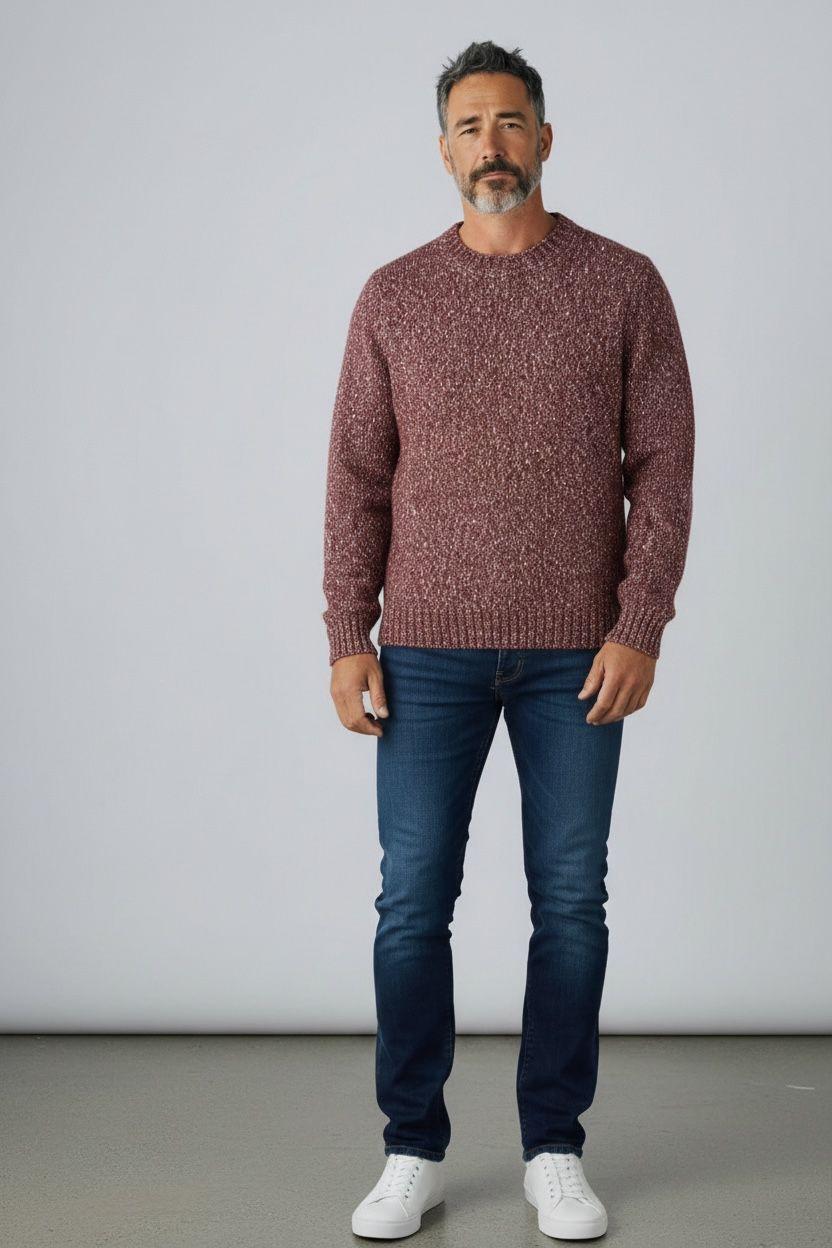 Maglione girocollo Bordeaux Luigi Gentile LG1254 51 LUIGI GENTILE 