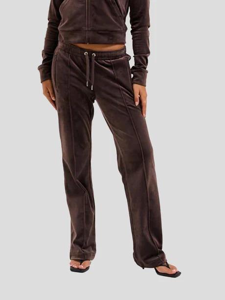JUICY COUTURE TINA OUTLINE TRACKPANT MARRONE VIJH70699WPF JB7 JUICY COUTURE 