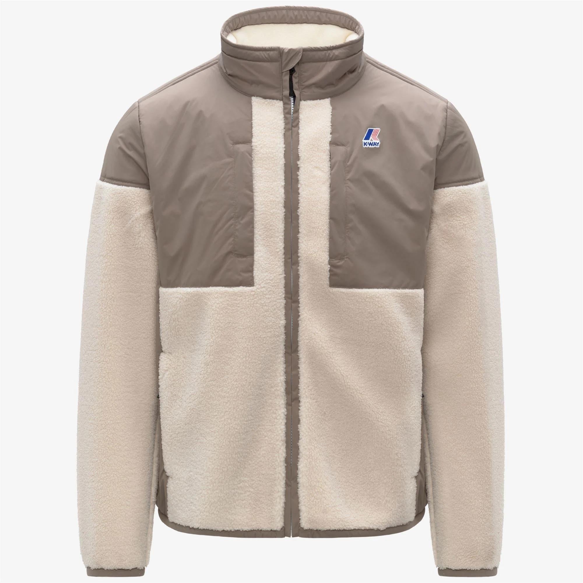 K-WAY UNISEX SIXTE 4.0 ORSETTO<BR/>BEIGE TAUPE-ECRU K6133HW A02 K-WAY 