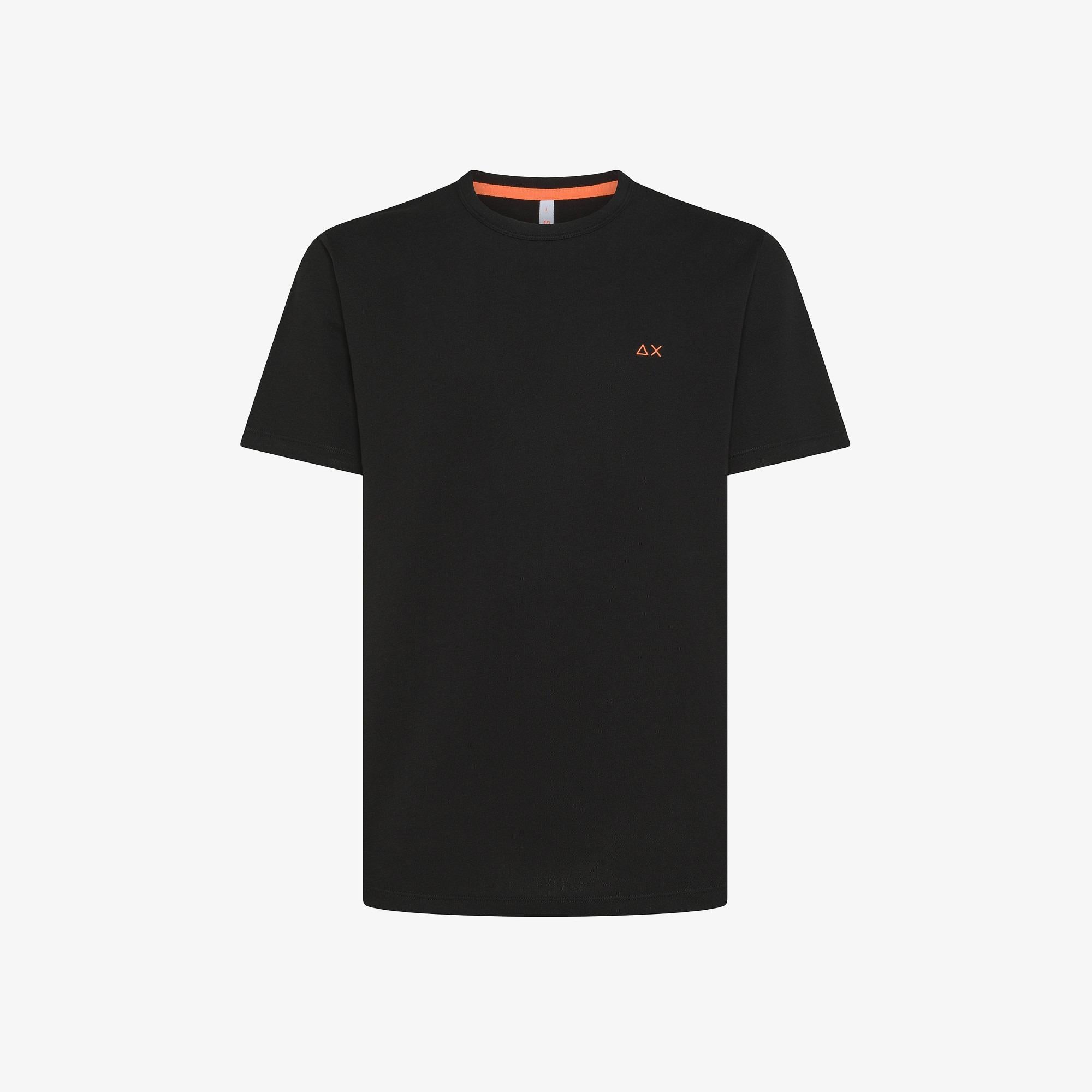 T-shirt in piquet di cotone nera T35123 11 SUN 68 
