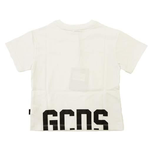 Gcds tshirt bianca bambino maxi logo sul retro Z0UJQC587J105* 100B GCDS 