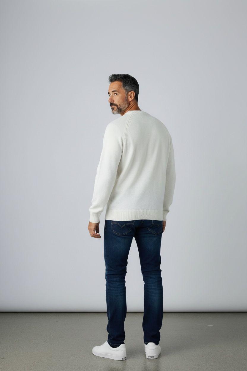 SEBAS WOOL CASHMERE WHITE GARDENIA K2142GW X42 K-WAY 