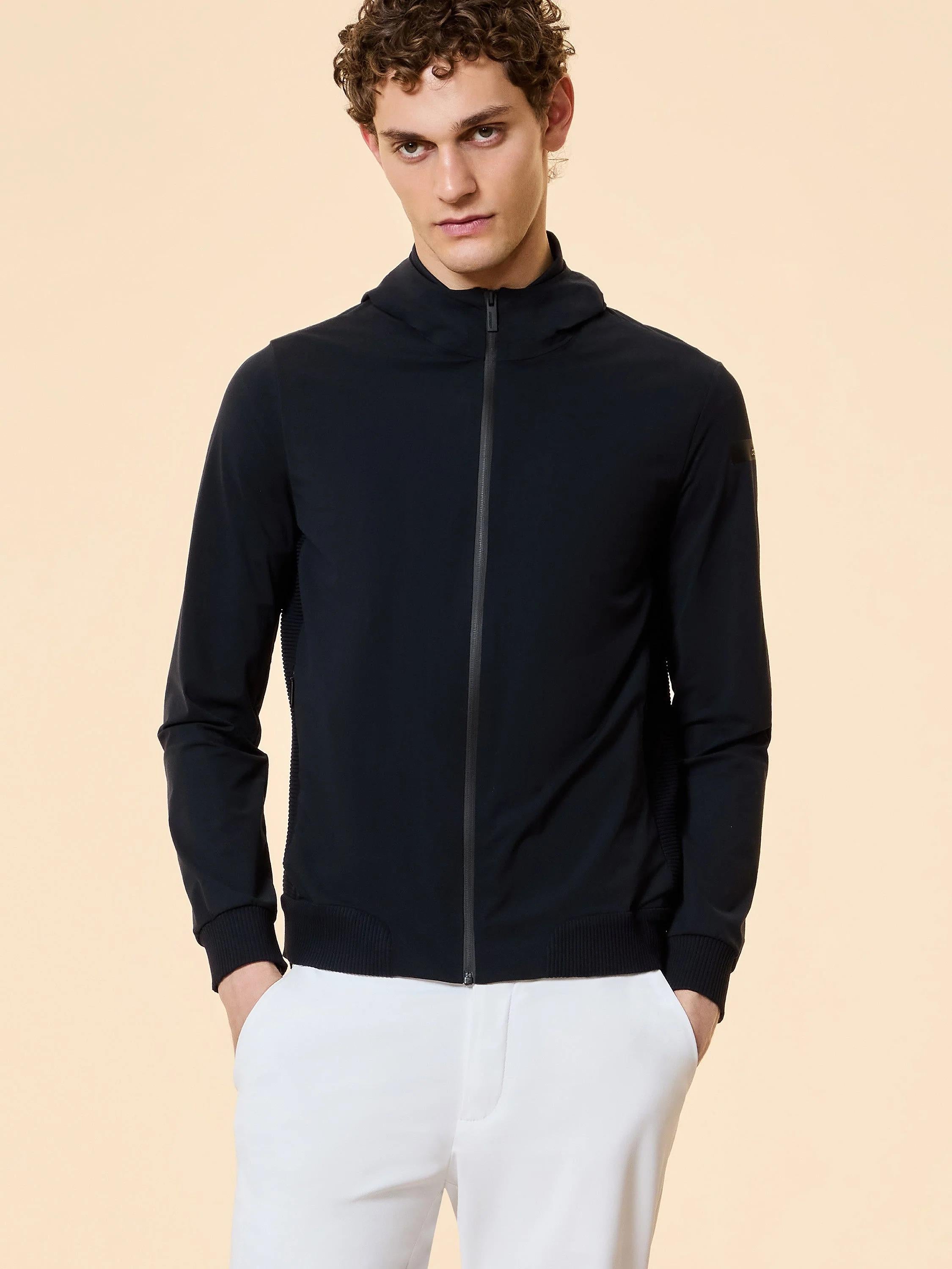 RRD Surflex Soft Touch Hood Zip Fleece Blue Black 26156 60 RRD 