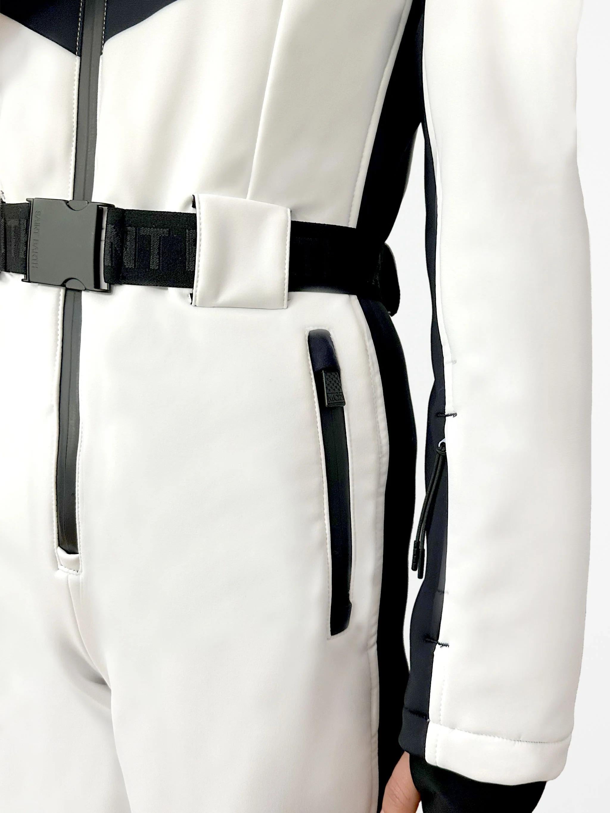 St.Barth Tuta da sci bianca da donna Garmisch con tecnologia RECCO® GRM0001 03829I MC2 SAINT BARTH 