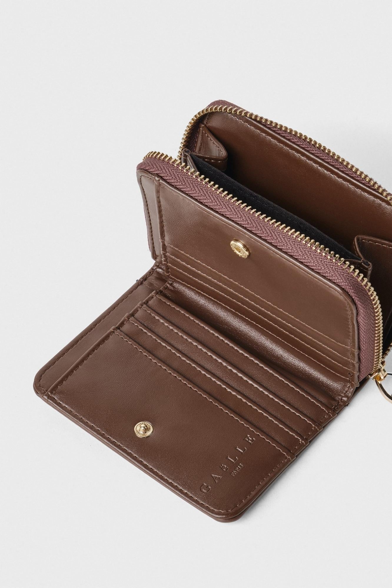 Mini Zip Around Bottalato  Bruciato - Gaëlle Paris GAACW02318-MTTW0002 MA56 GAELLE 