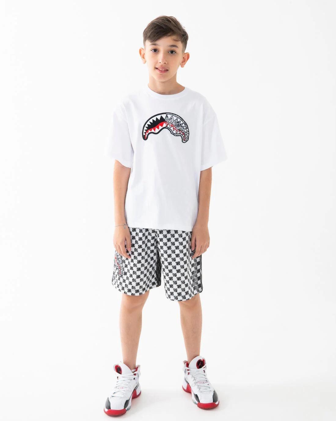 SPRAYGROUND CHECKERED SKETCH SHORTS SPY1412E V.U SPRAYGROUND 