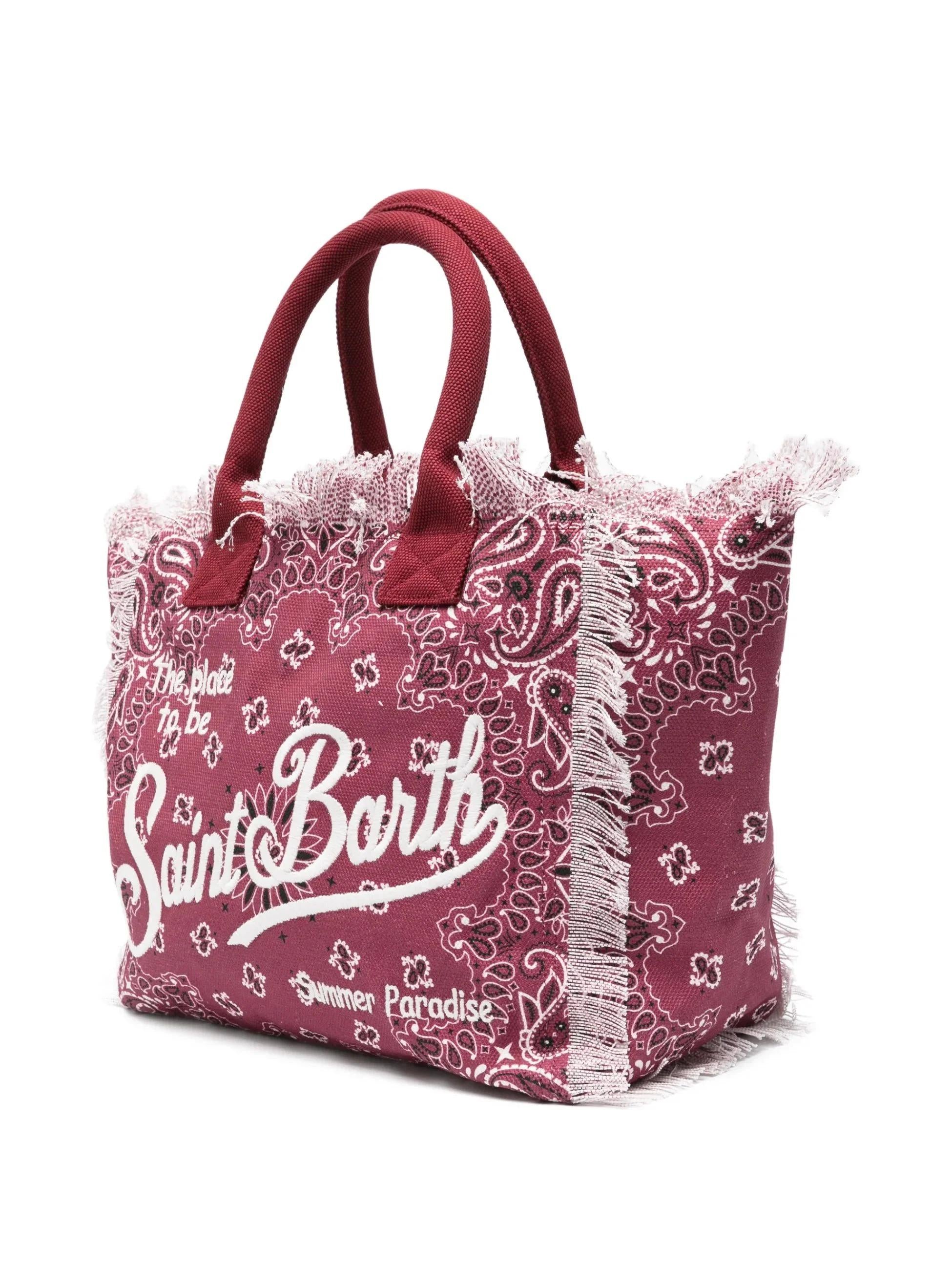 BORSA VANITY BANDANA BORDOAUX SAINT BARTH VANI001 09486L MC2 SAINT BARTH 