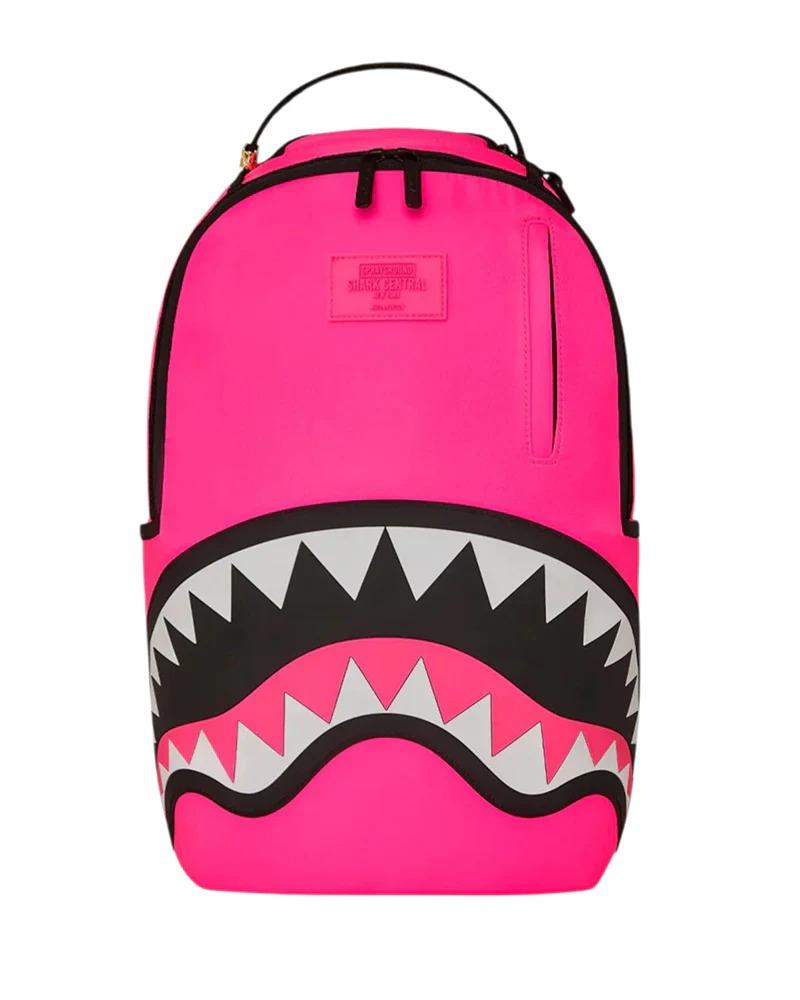 SPRAYGROUND ZAINO SHARK CENTRAL NYLON HOT PINK 910B7088NSZ NOT PINK SPRAYGROUND 