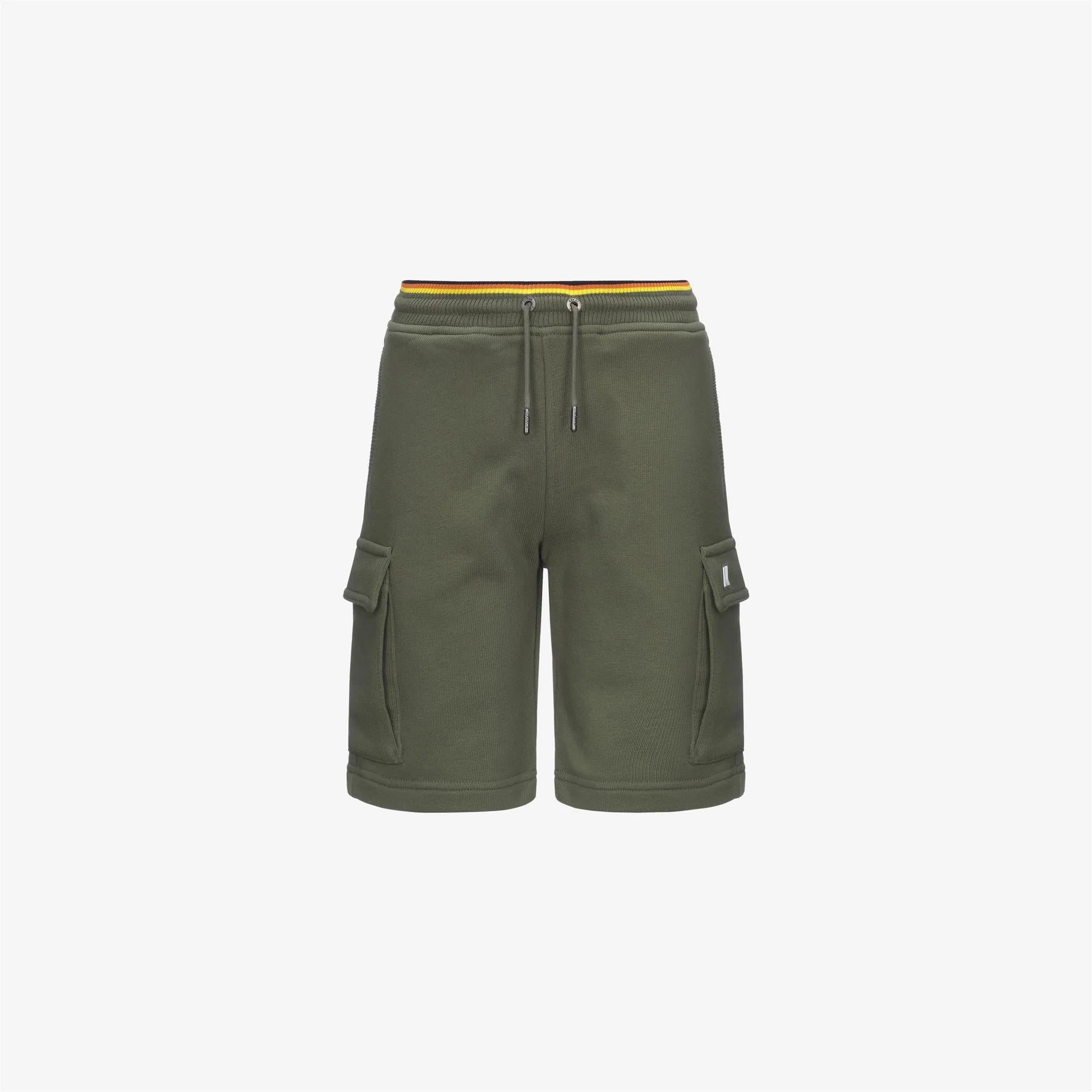 P. ERIK STRIPES FRENCH TERRY<BR/>GREEN LICHEN K7133SW** V15 K-WAY 