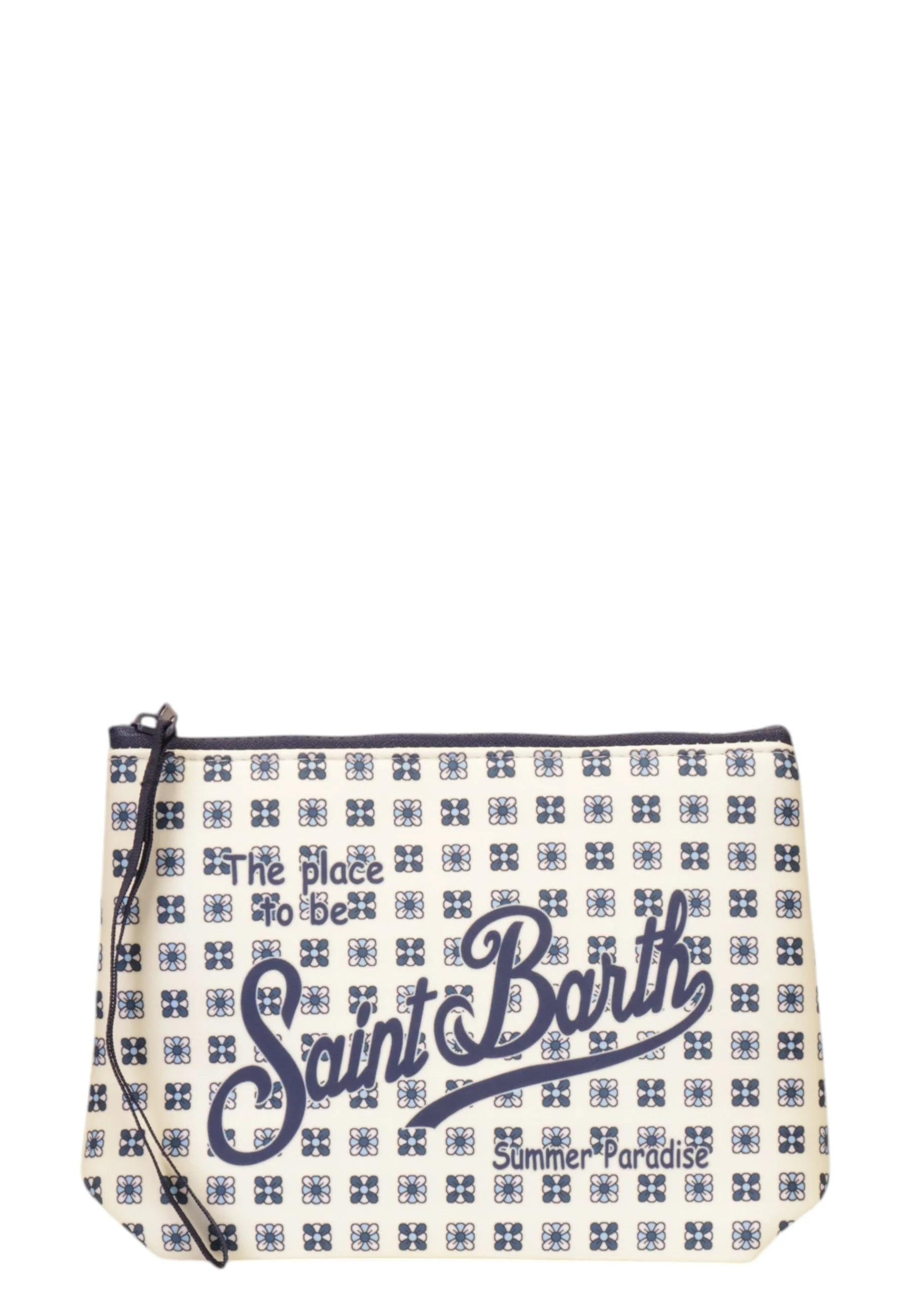 Pochette Mc2 Saint Barth ALIN001 00672L unisex bianca e blu. ALIN001 00672L MC2 SAINT BARTH 