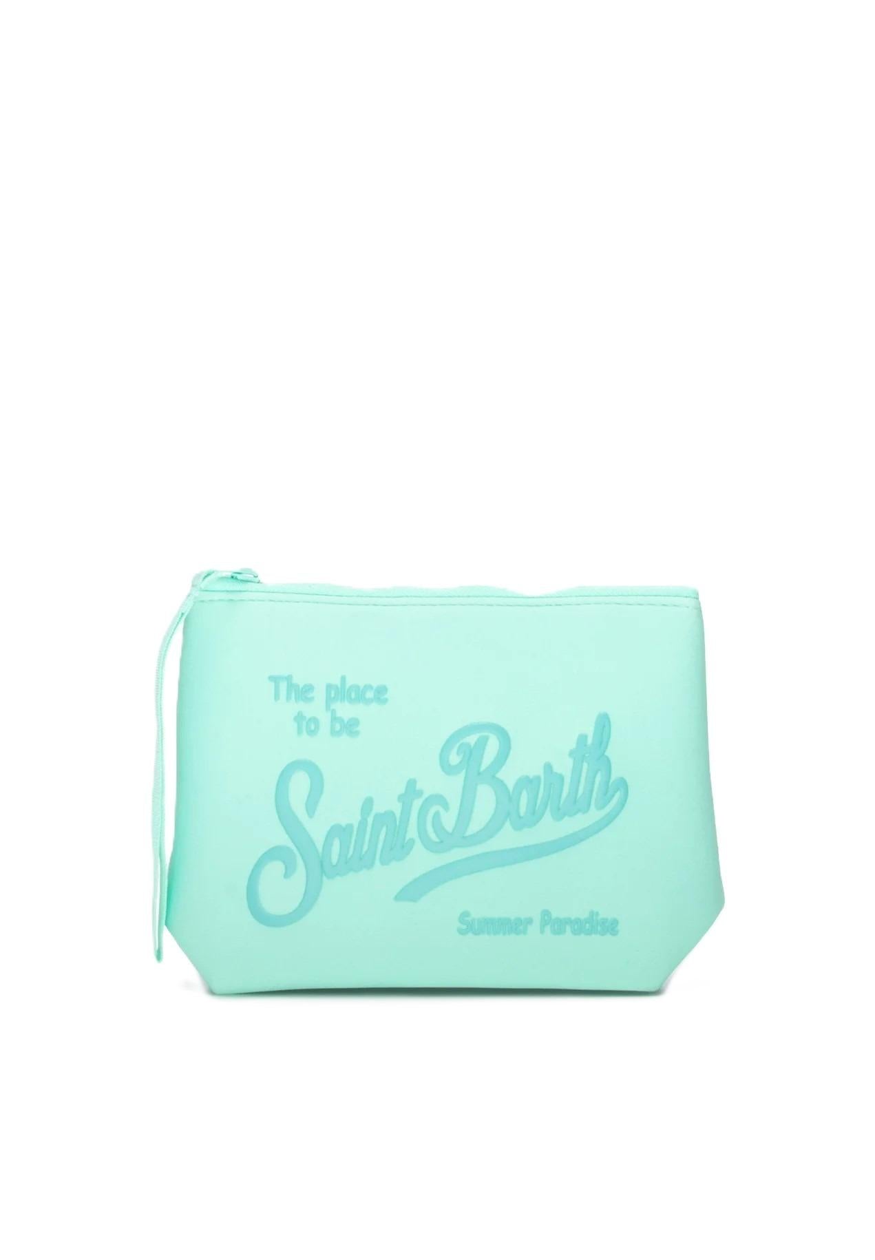 MC2 SAINT BARTH ALINE - Pochette con stampa e logo VERDE ACQUA ALIN001 08379L MC2 SAINT BARTH 