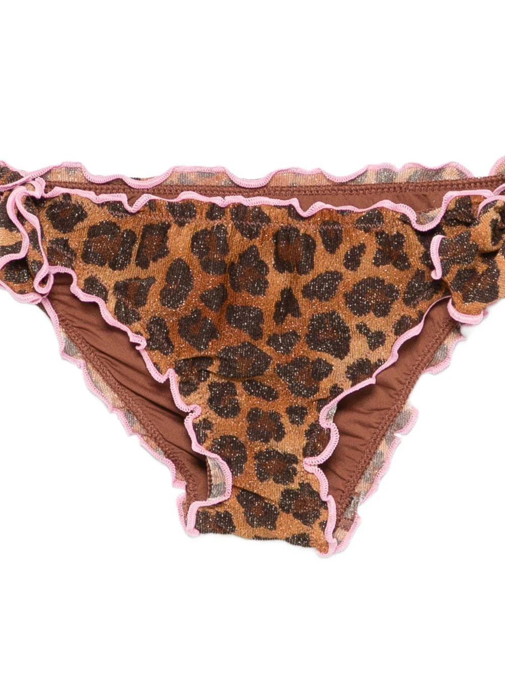 Costume CRIC MC2 Saint Barth Kids marrone con stampa animalier CRIC001 00520L MC2 SAINT BARTH 