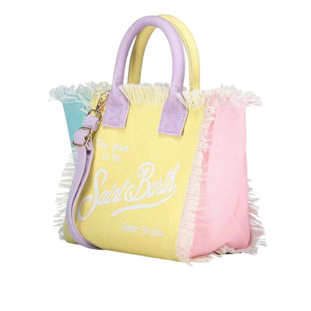 Mc2 Saint Barth Borsa Colette In Canvas Con Fantasia Color Block COL0001/02576L COL0001 02576L MC2 SAINT BARTH 