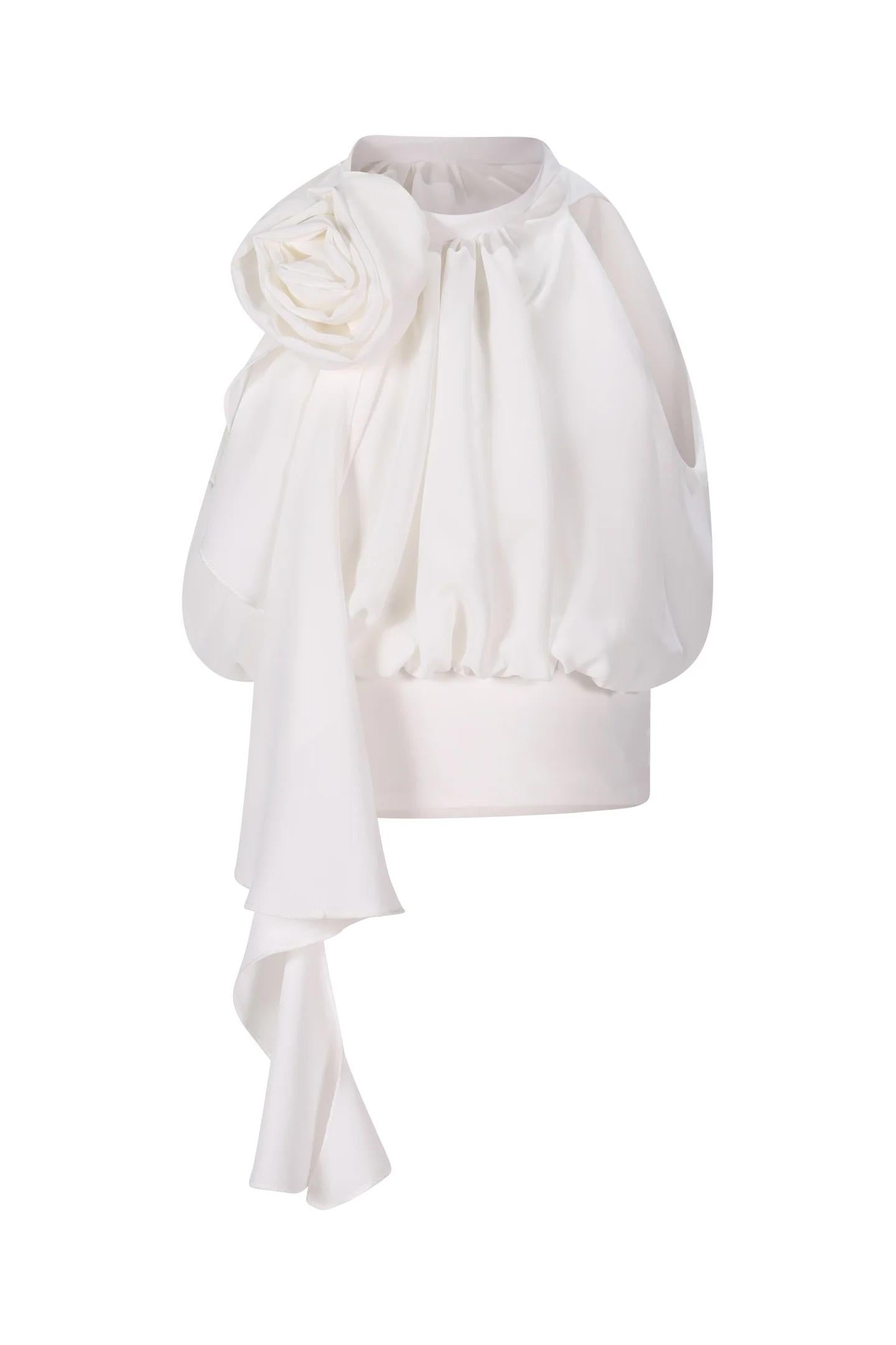 Camicia Fun & Fun bianco bambina FNCJSH02821 WHITE Fun fun couture 