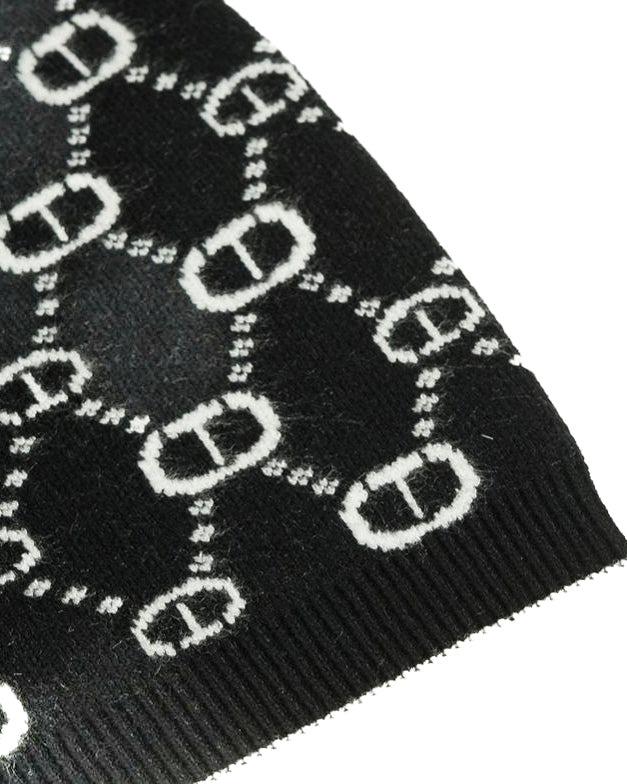 Twinset cuffia bicolore nero/off white 252GJ501F 02714 TWINSET 