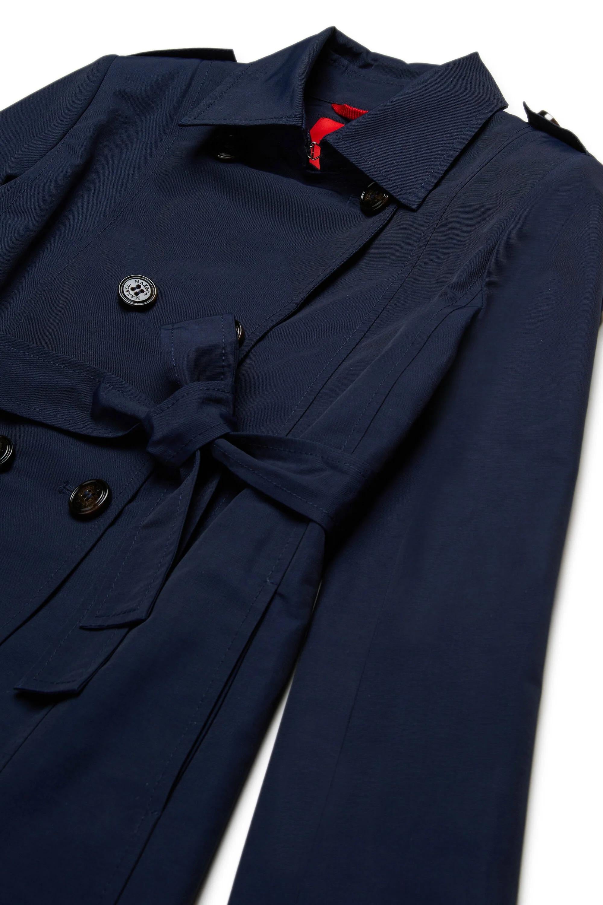 MAX&Co.<BR/>Trench in cotone tecnico blu MX0011-MX003 MX851 MAX&CO KID 