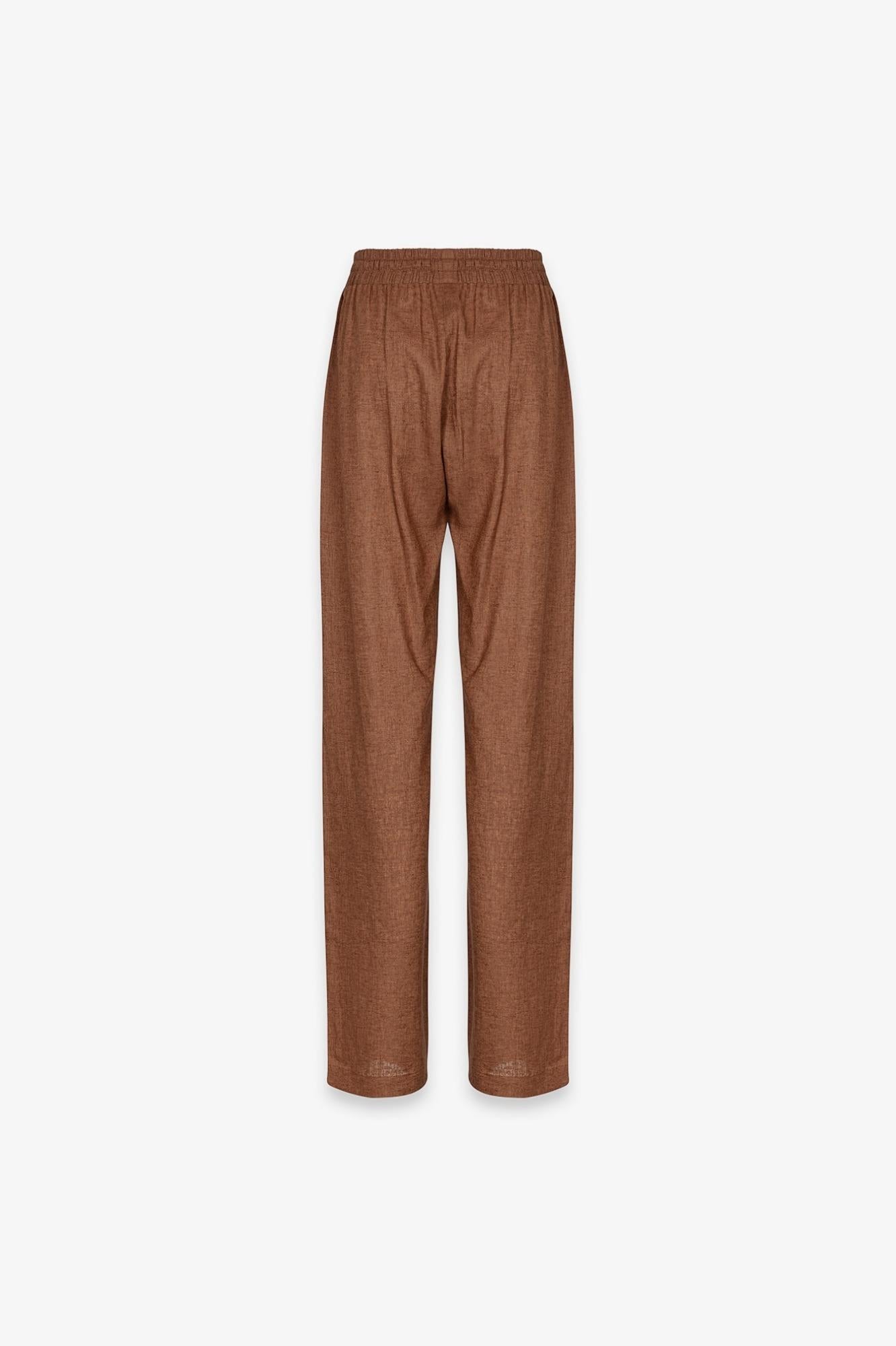 Pantalaccio In Mistolino  Moka - Gaëlle Paris GAABW10026-PTTS0274 MOKA GAELLE 