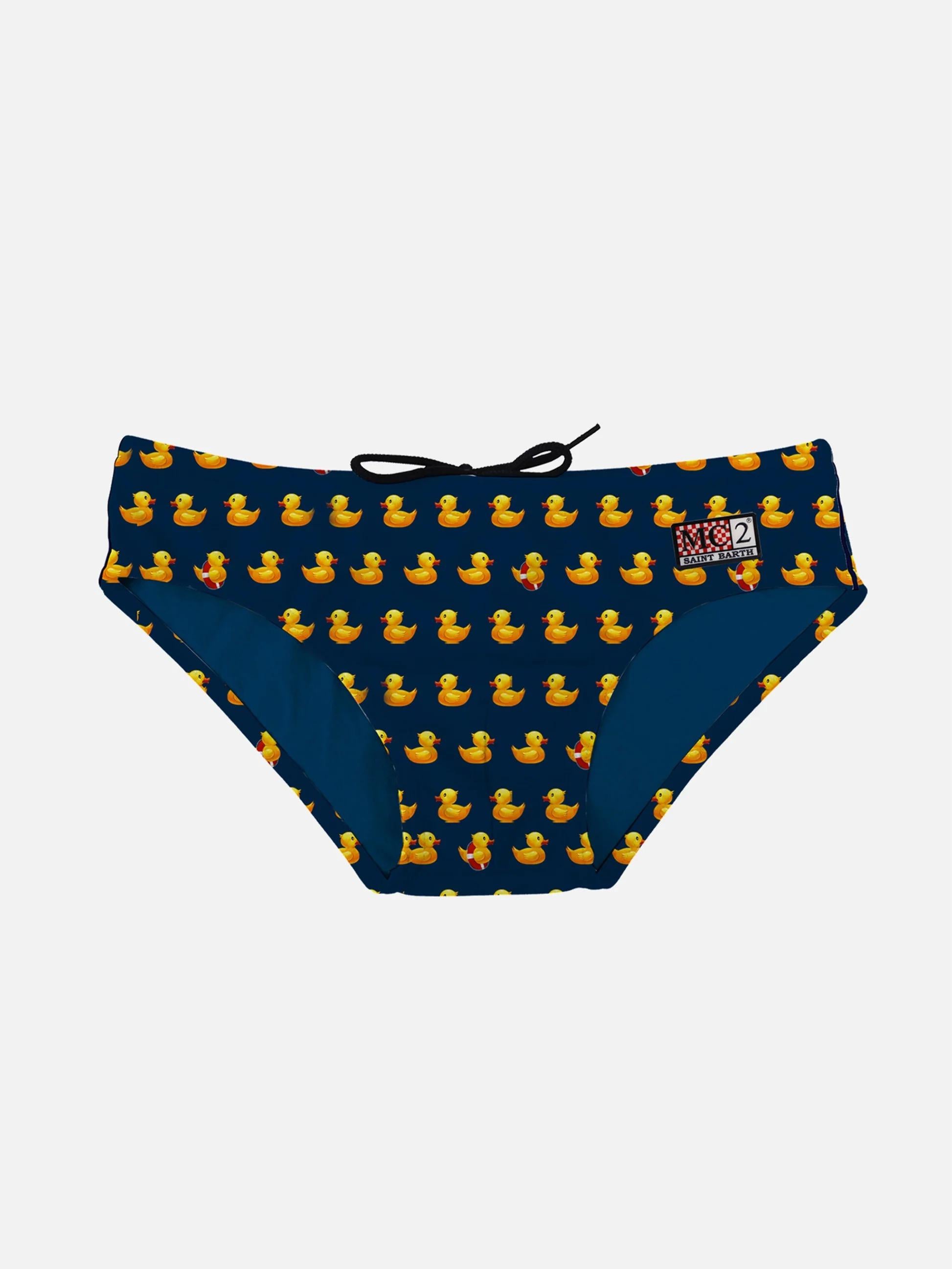 Slip mare Billy con stampa paperelle BIL0001 03152L MC2 SAINT BARTH 