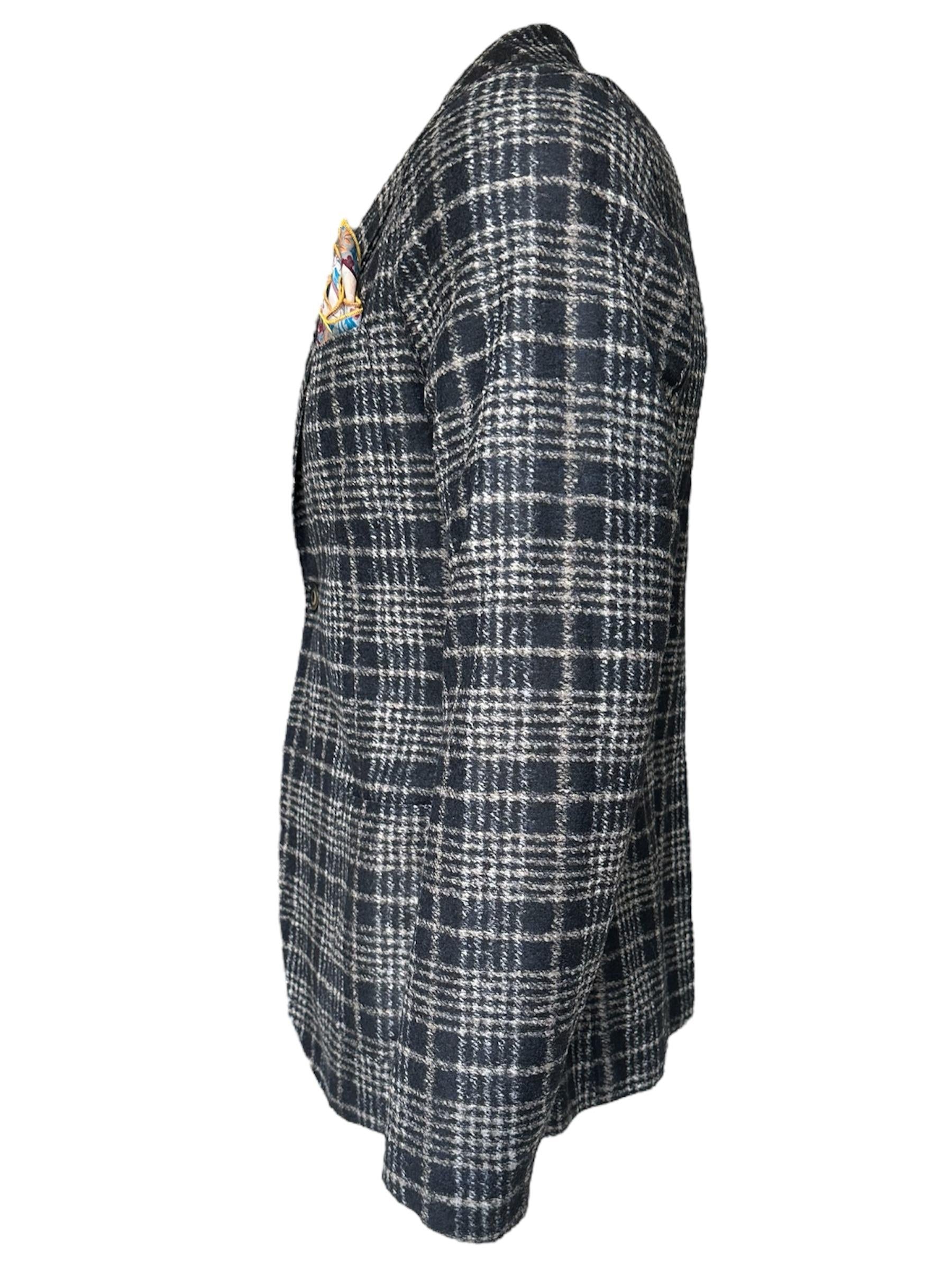 Bob giacca monopettotessuto fantasia blu e grigio HARLOW164-T164 VAR.1 BOB 