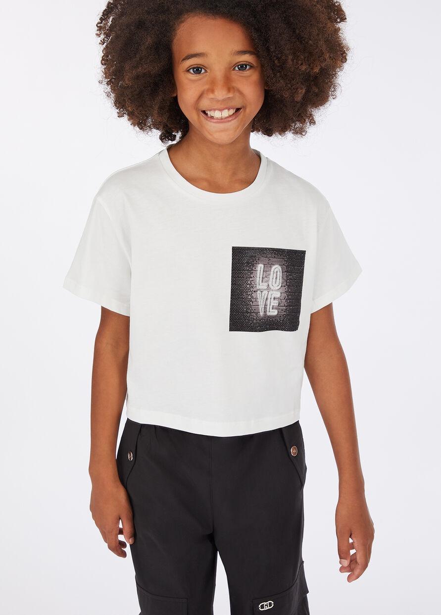 LIU-JO T-shirt con stampa Bianca GF5012J0088 T9056 LIU-JO junior 