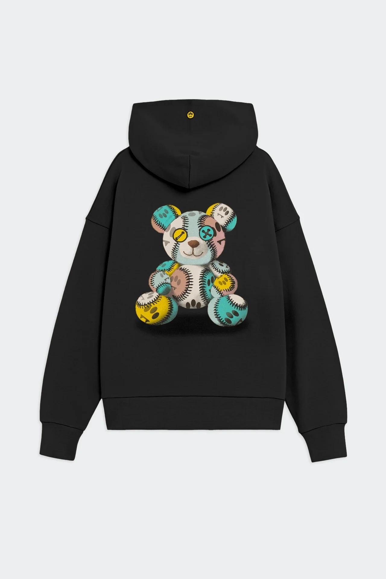 Barrow Hoodie unisex nera F5BWUAHS051 110 BARROW 