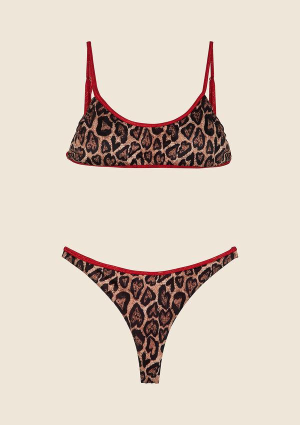 Bikini Donna F**K Top con Slip Perizoma Fantasia 0011-X26