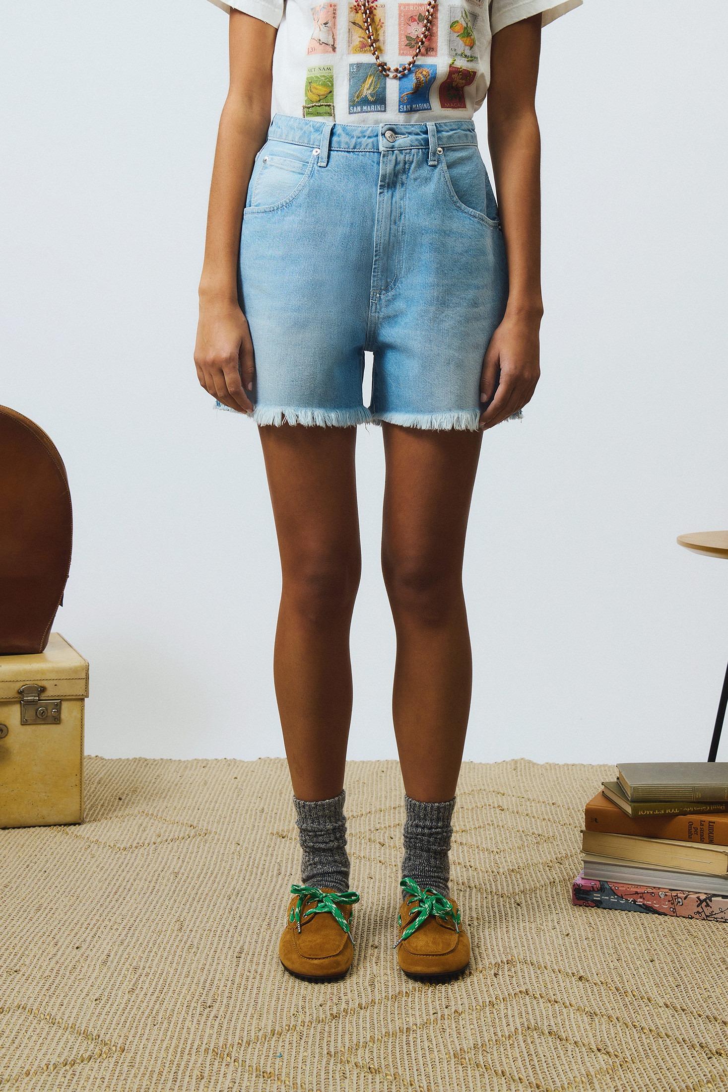 Short Roy Roger's girlfriend recycled denim bora  bora RND107D7213114 C0999 ROY ROGER'S 