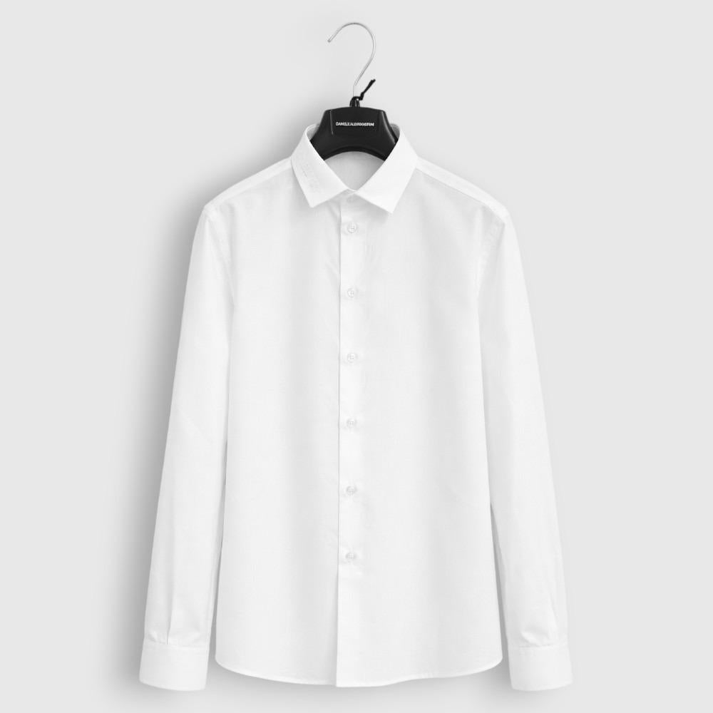 Camicia Daniele Alessandrini Kids colore Bianco 1235C00516 WHITE DANIELE ALESSANDRINI 