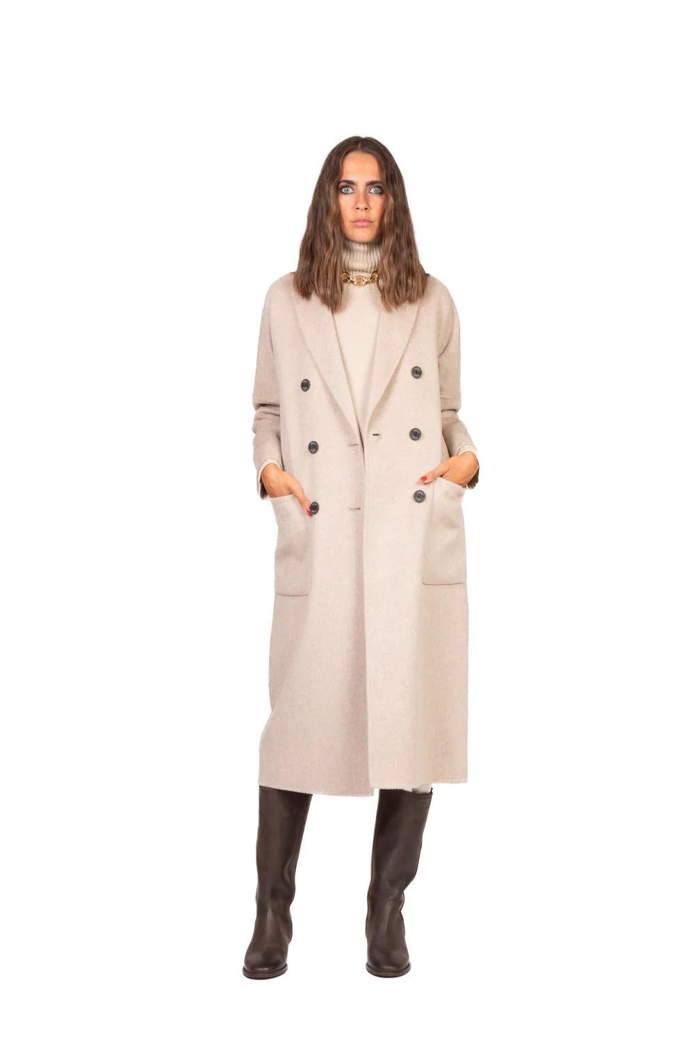 Vicolo - Cappotto hand made doppio petto Art. TF0001 BEIGE TF0001 BEIGE VICOLO 