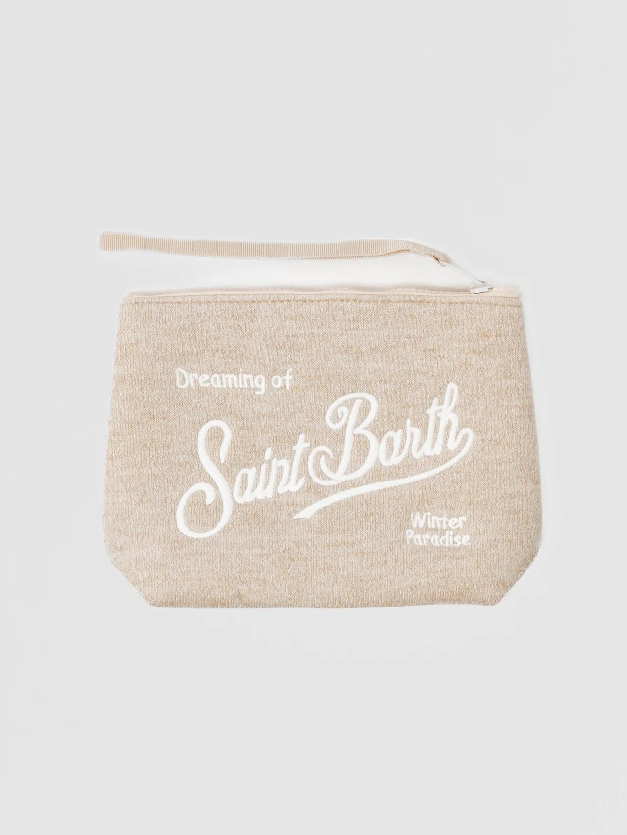 MC2 SAINT BARTH Pochette aline wool beige ALI0022 00208I MC2 SAINT BARTH 