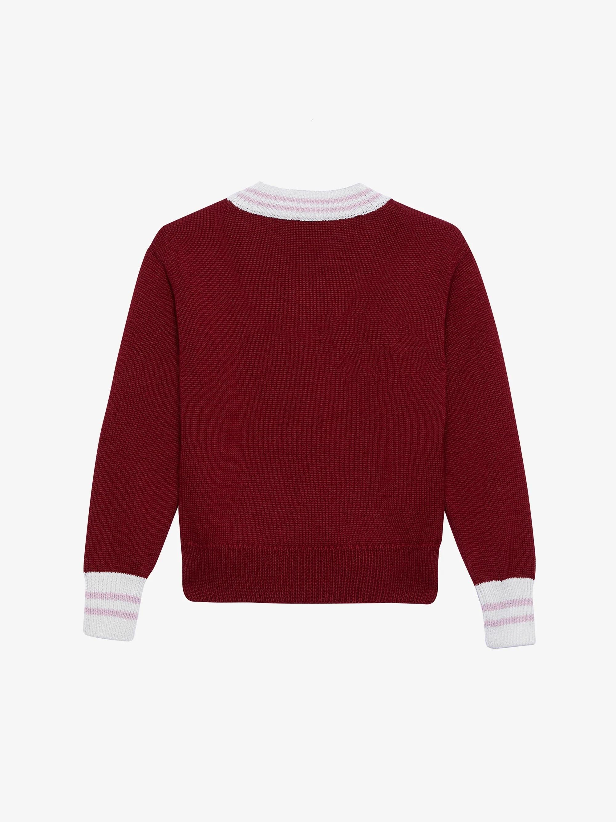 Gcds Maglione Crop Logo Lounge bordeaux B2JW1703BA8 49 GCDS 