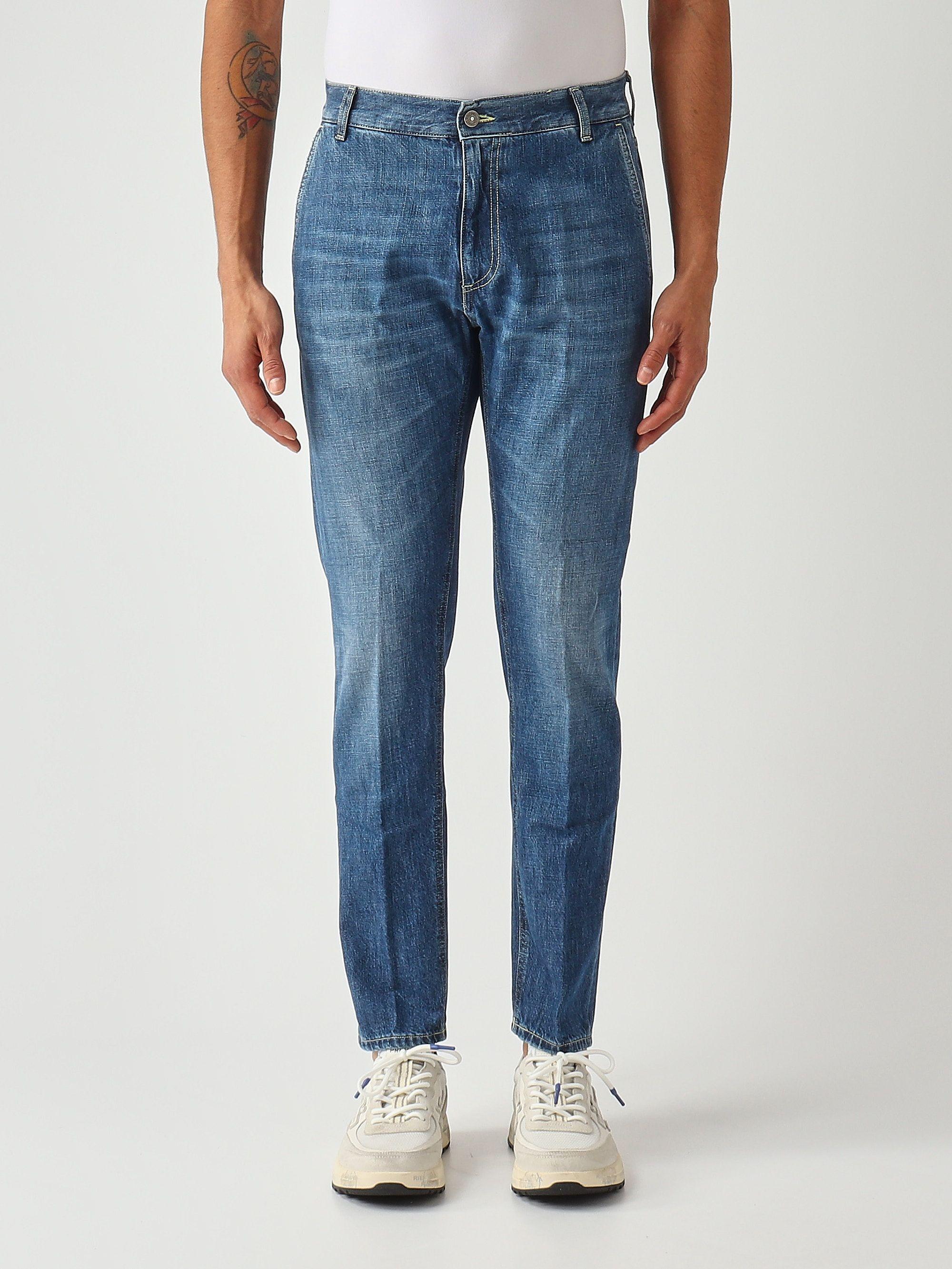 Jeans Jeff carrot in denim fisso riciclato UP641-DFH269U-J40 800 DONDUP 