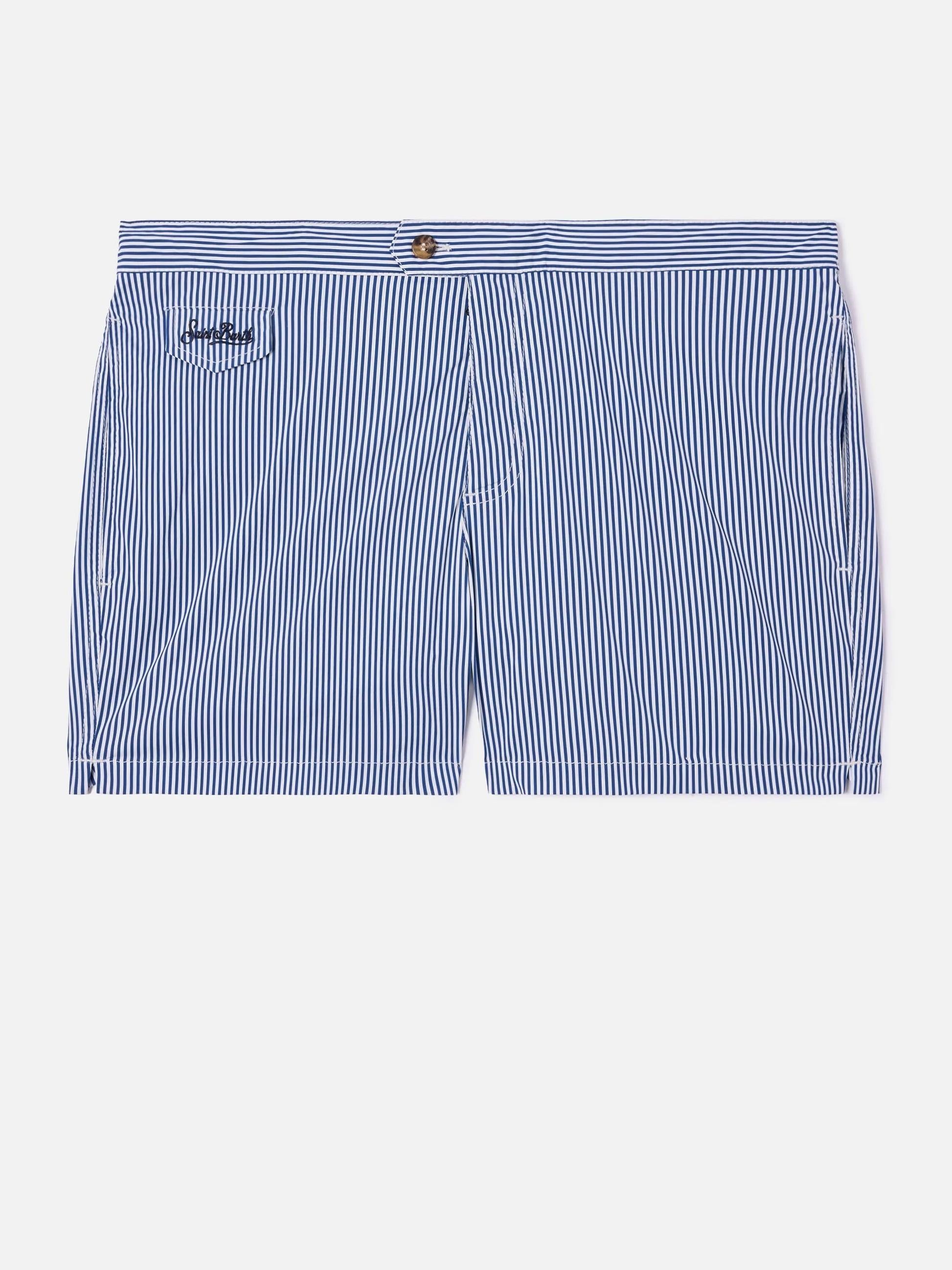 Harrys swim shorts righe blu e bianco HAR0001 04134L MC2 SAINT BARTH 