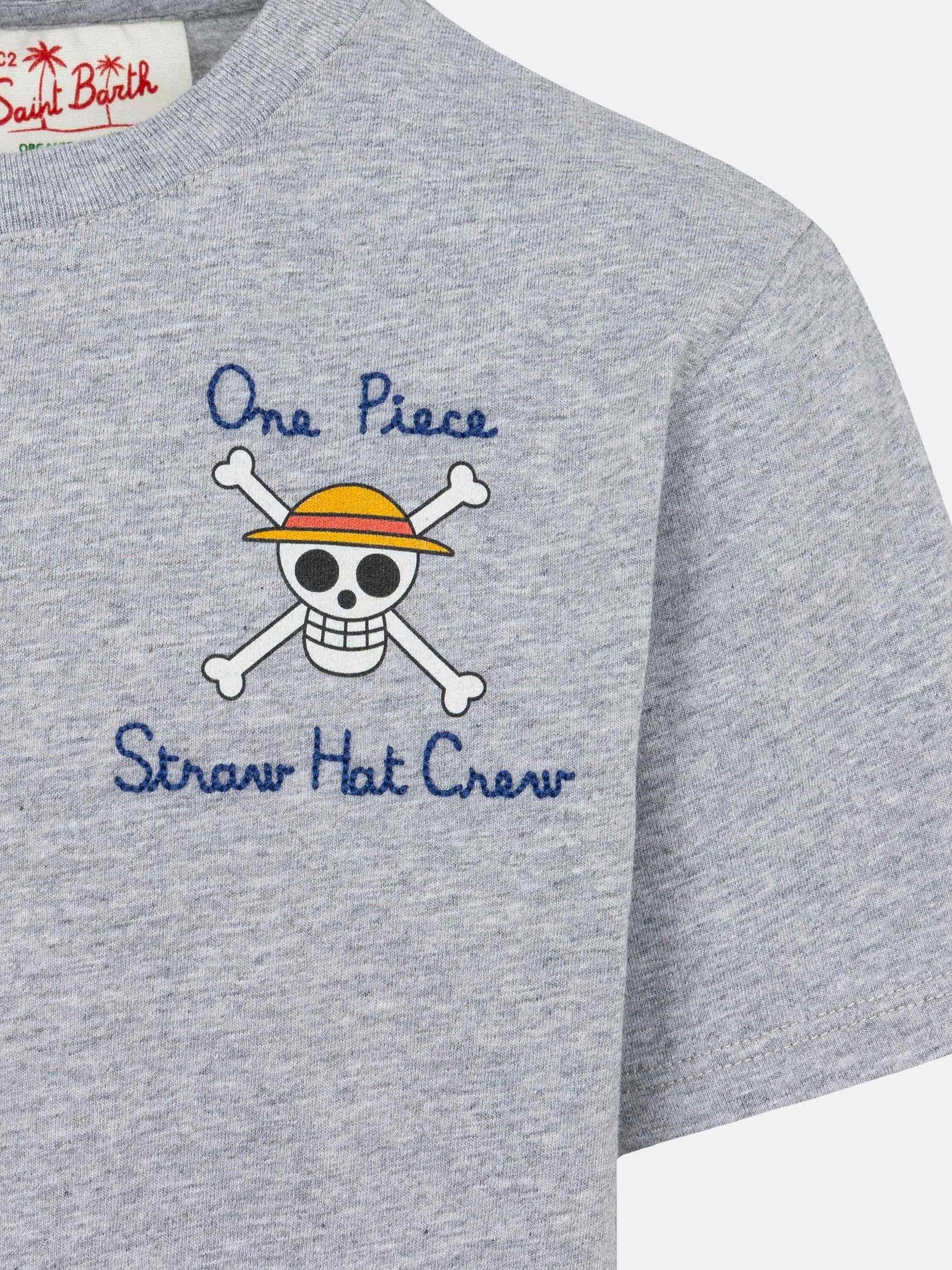 T-shirt Portland in cotone con ricamo e stampa One Piece | ONE PIECE SPECIAL EDITION PRL0001 03968L MC2 SAINT BARTH 