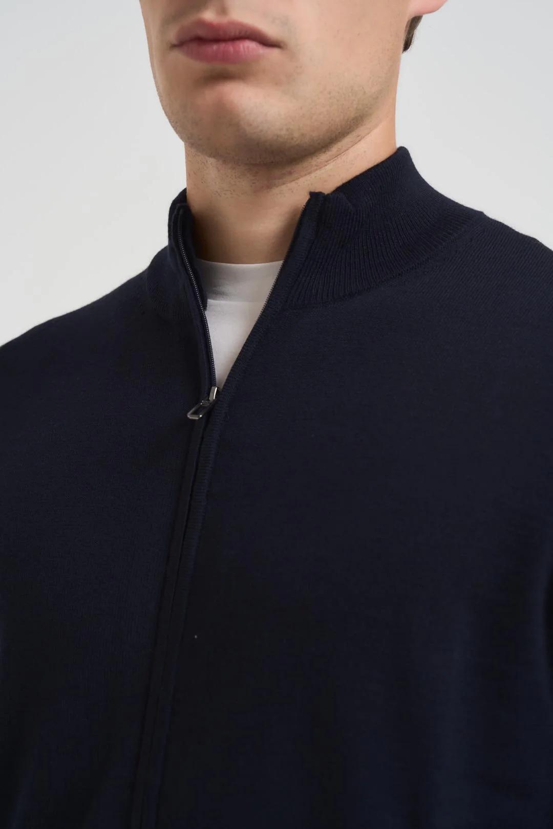 Diktat Maglia uomo con zip blu notte DK97008 BLU NOTTE DIKTAT 