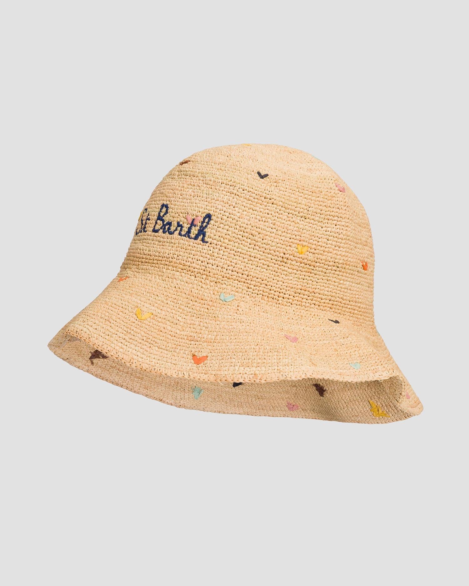 Cappello bucket in rafia da donna MC2 Saint Barth Raffia Hat RHAT001 00882L MC2 SAINT BARTH 