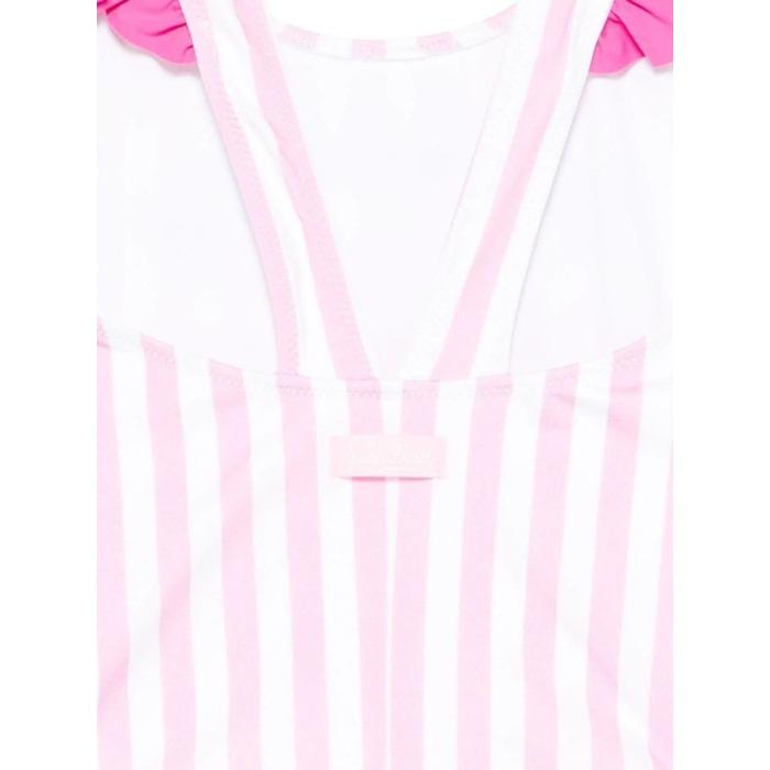 MC2 Saint Barth  Costume intero bambina Carol Rosa Righe e Ruches CARO001 00567L MC2 SAINT BARTH 