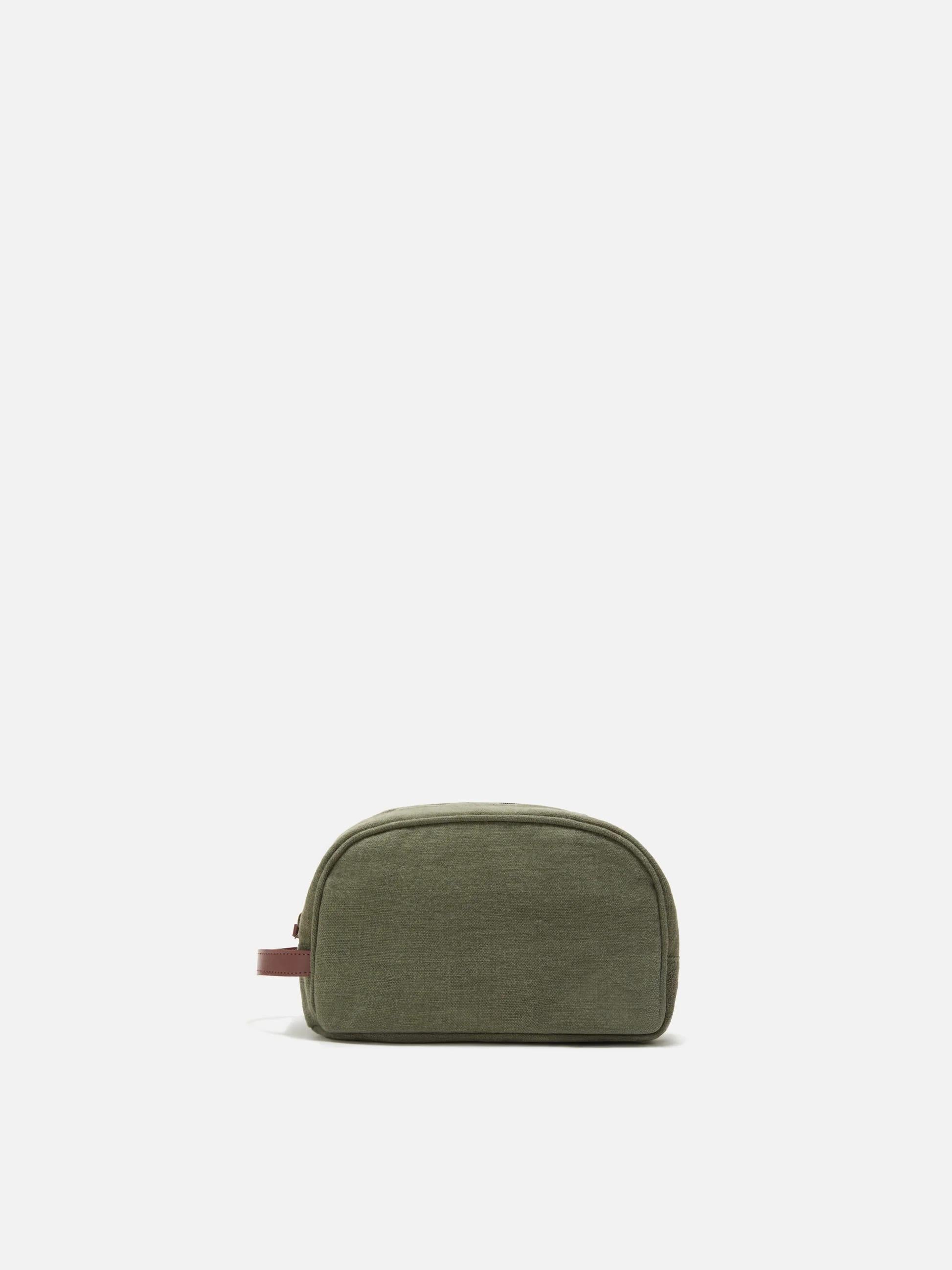 Beauty Bag Westwood in lino verde con logo ricamato WES0005 00412L MC2 SAINT BARTH 