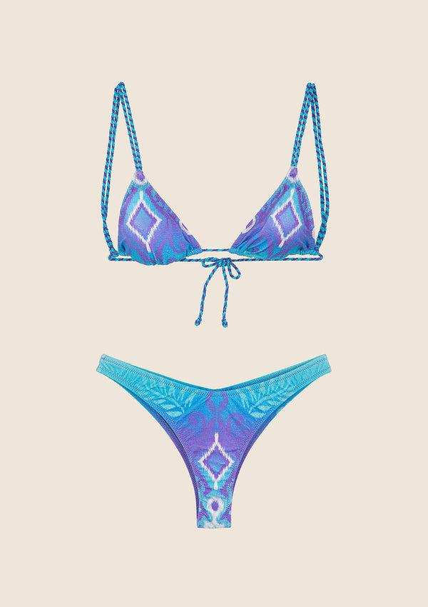 Bikini Donna F**K Triangolo con Slip Americano Fisso Fantasia 1020-X56