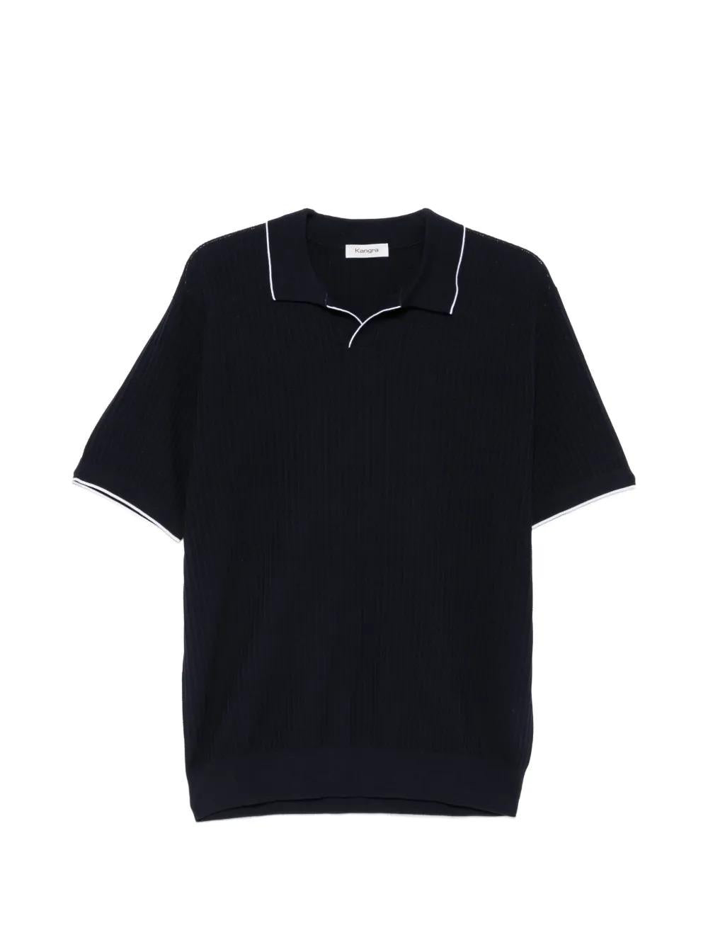 Kangra<BR/>Polo In Maglia Blu 3014/23 38 KANGRA 