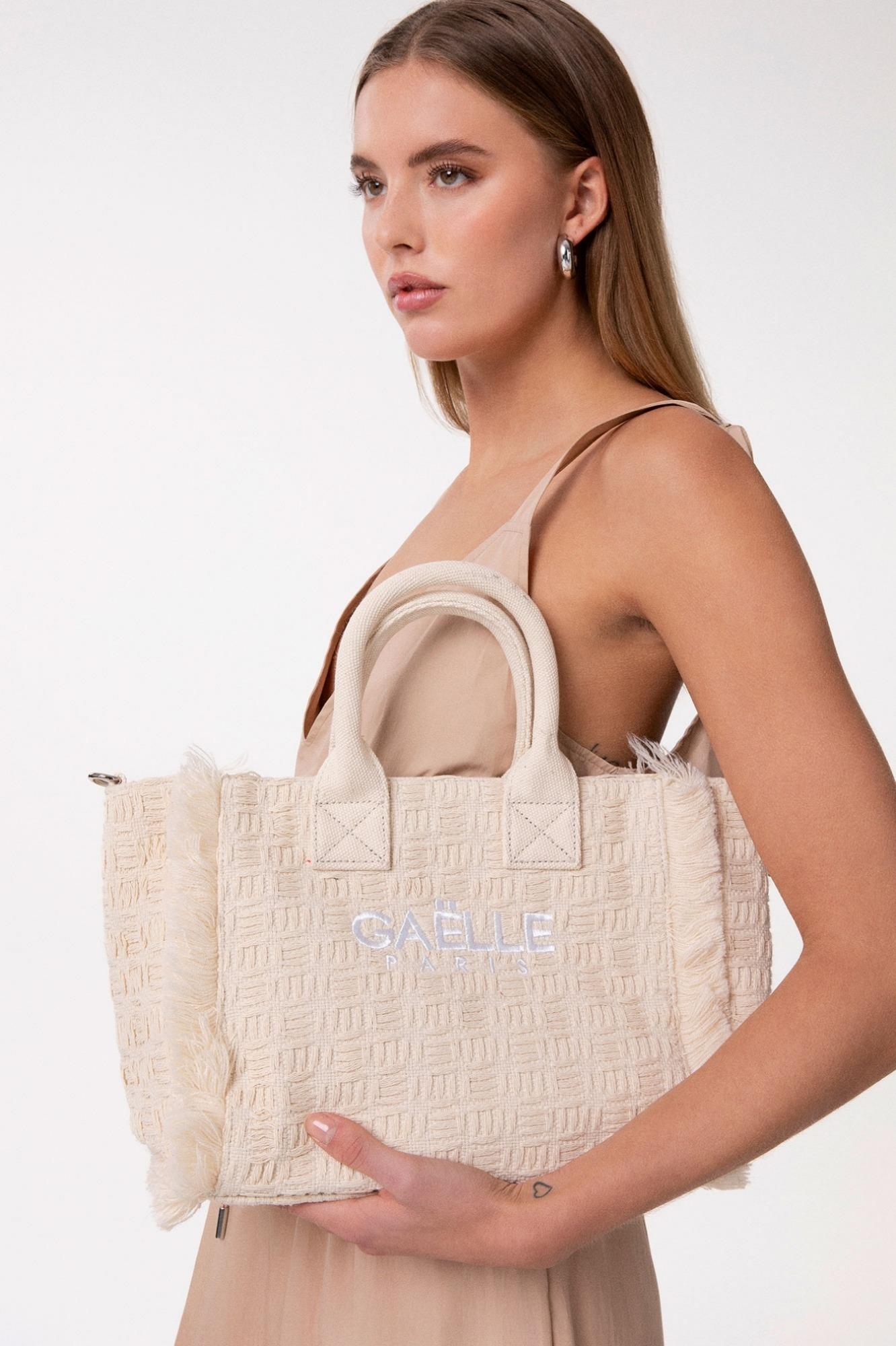 Regular Shopper Ricamo Logo  Beige - Gaëlle Paris GAACW03179-BFL0001 BE00 GAELLE 