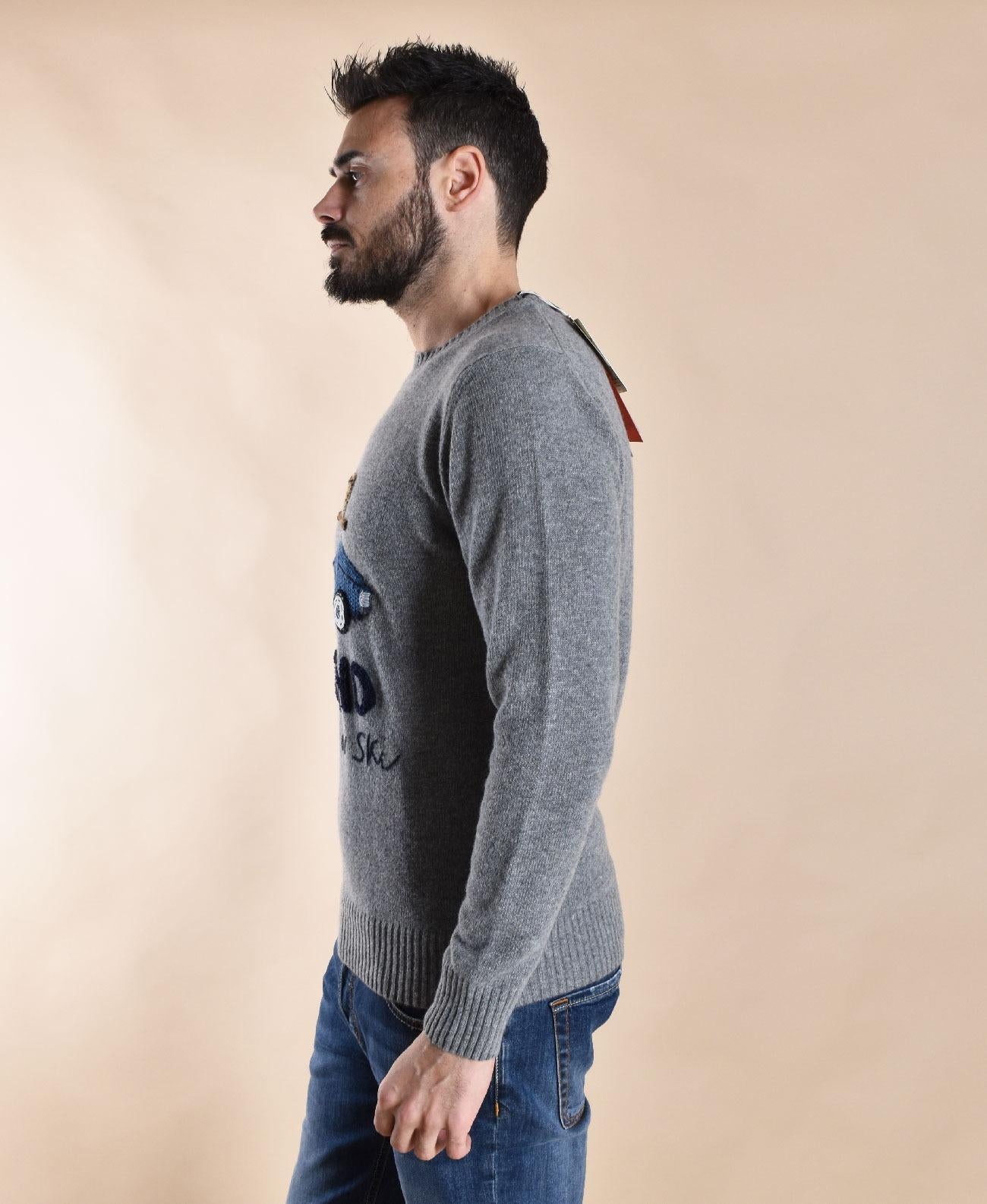 BOB Maglia BoB Scott grigio ricami automobile SCOTT-R00530 GRIGIO BOB 