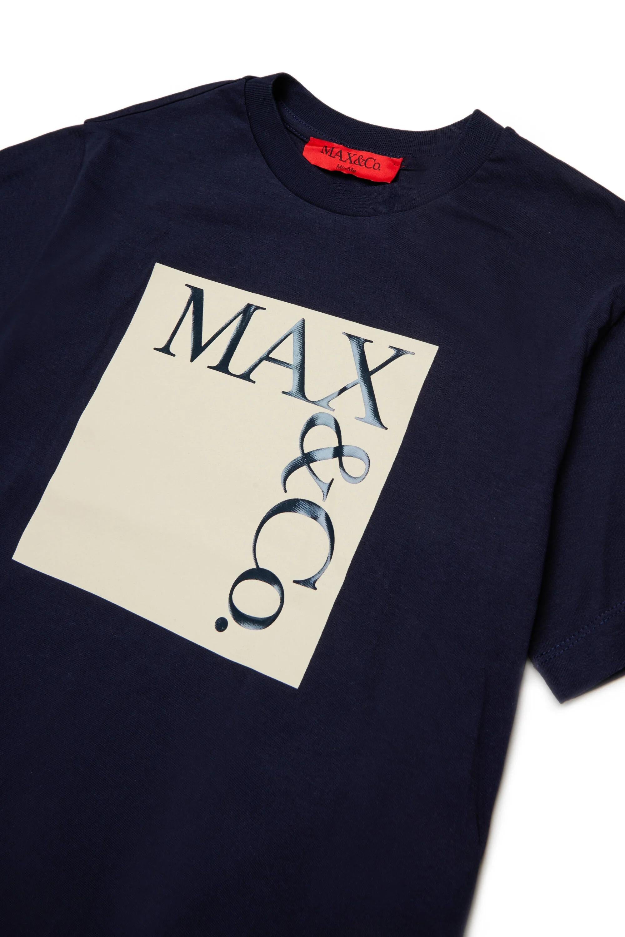 MAX&Co.<BR/>Maglietta Icona con logo blu MX0005-MX057 MX854 MAX&CO KID 