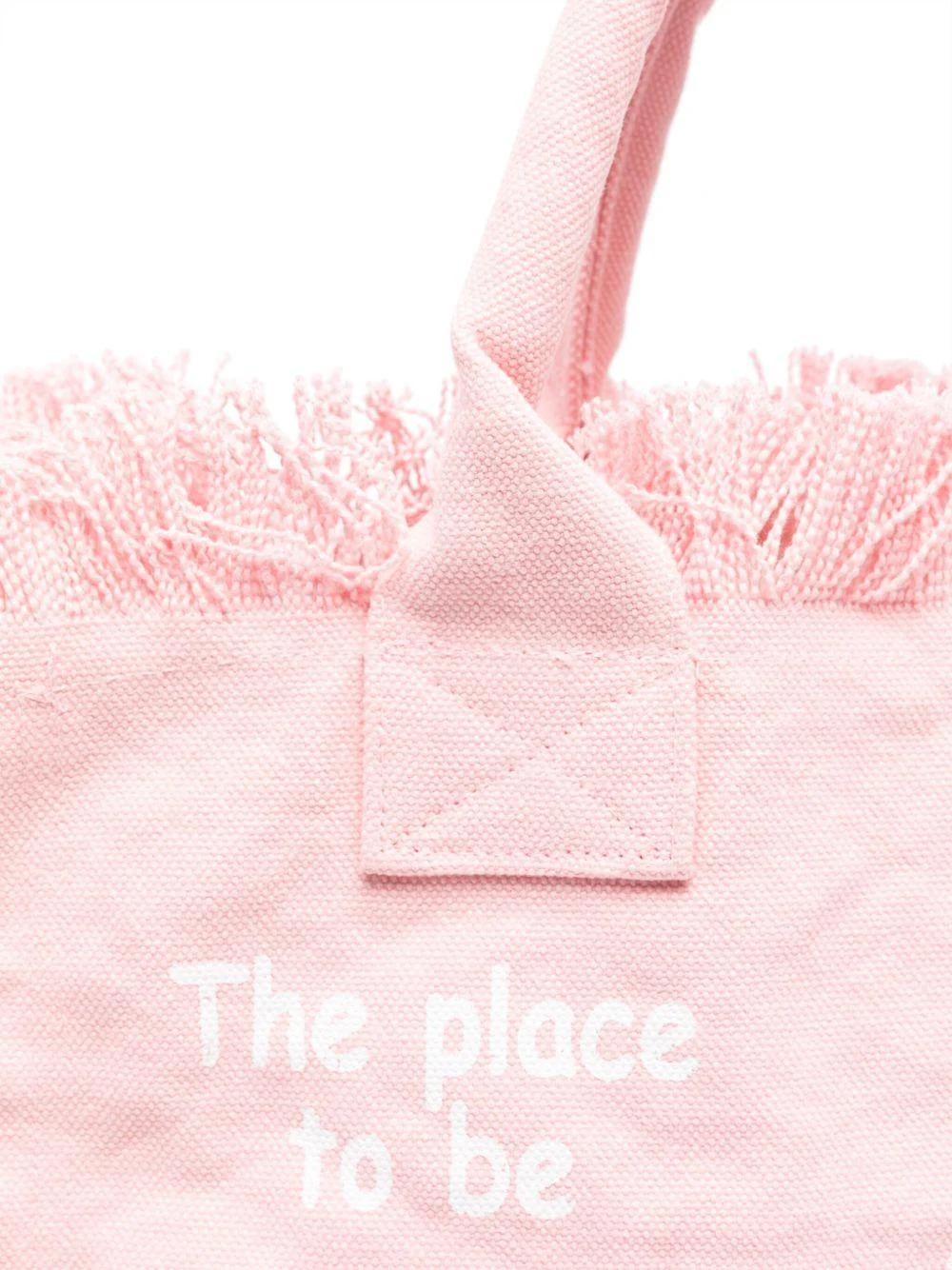 Borsa Vanity MC2 Saint Barth rosa con stampa del logo sul davanti VANI001 00135L MC2 SAINT BARTH 