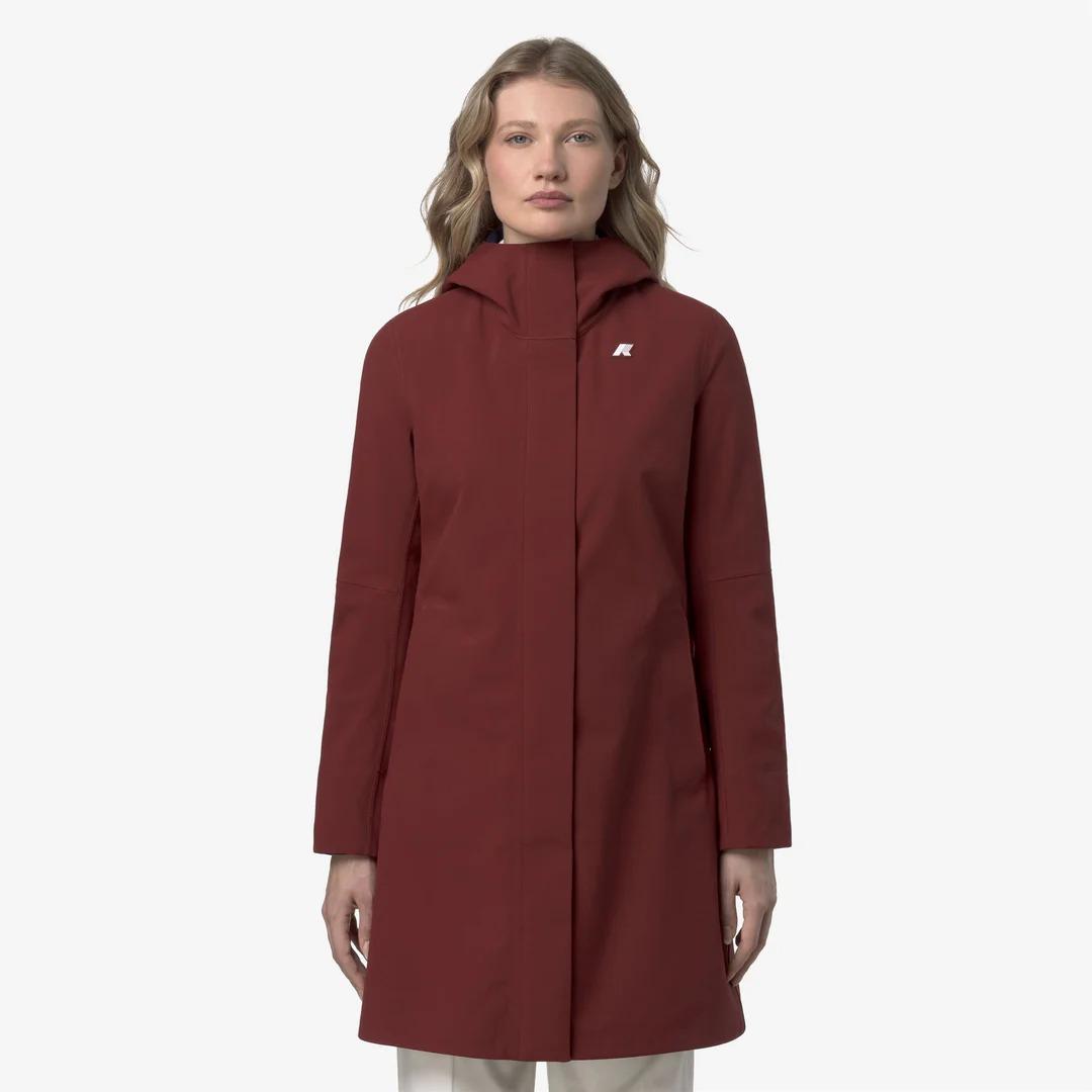 Giubbino K-Way Stephy Bonded Red syrah-blue depth K21489W B3P K-WAY 