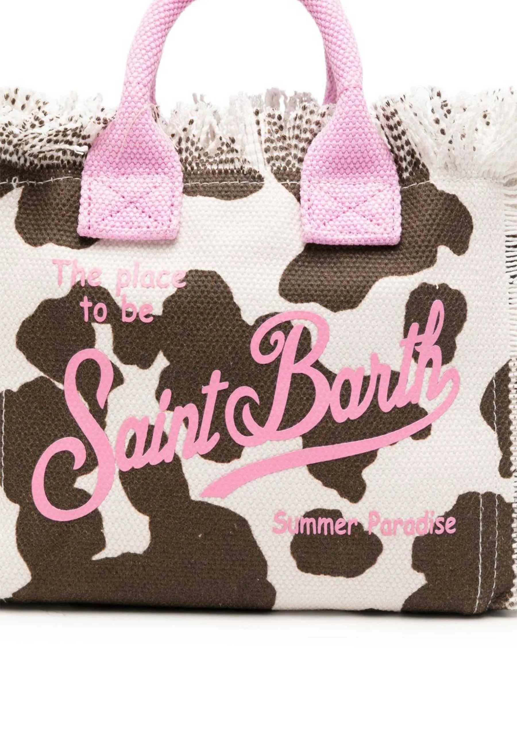 Mc2 saint barth Borsa Vanity Mini Effetto Muccato Logo Rosa VAMI001 00327L MC2 SAINT BARTH 