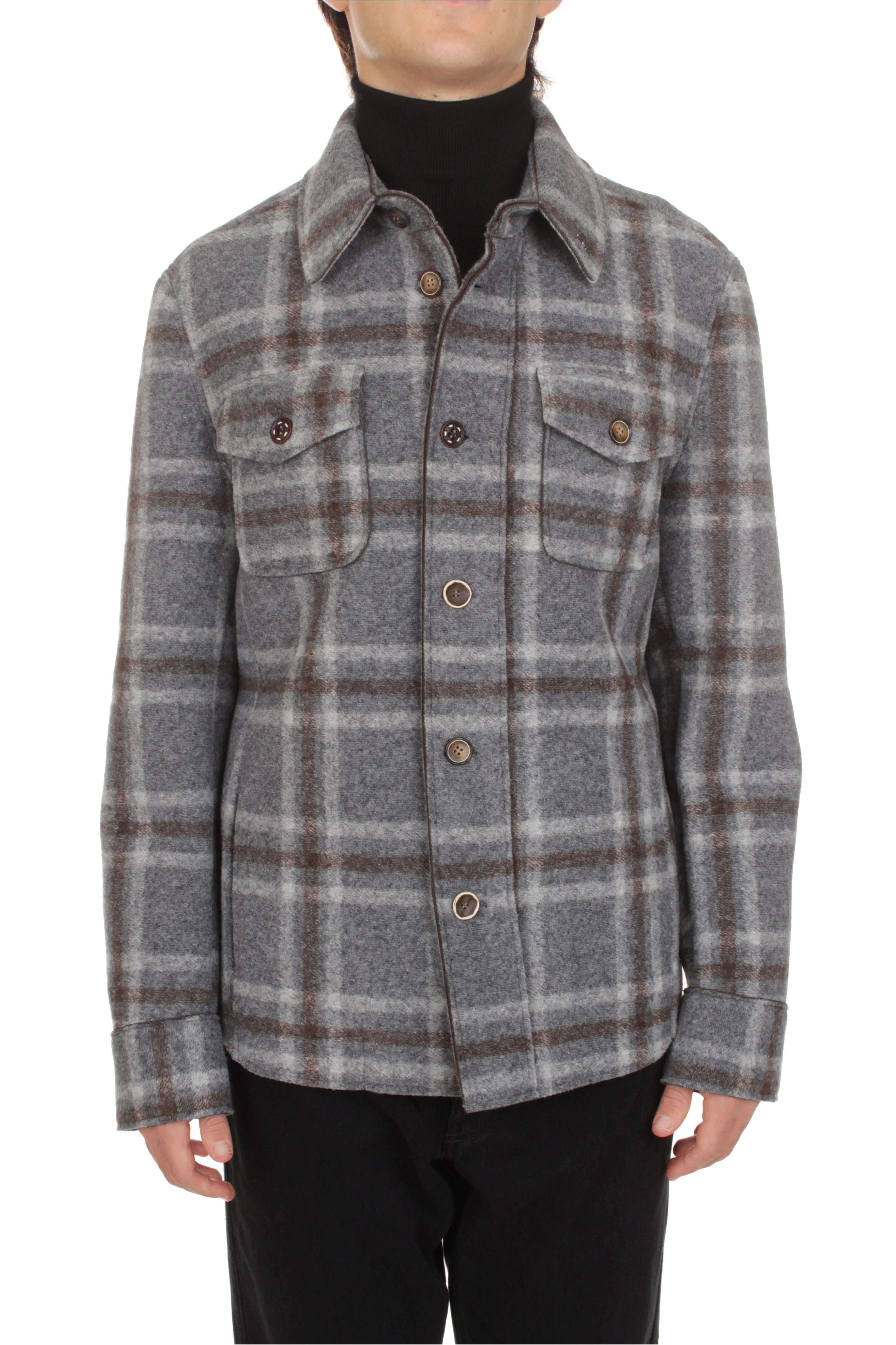 GIACCA CAMICIA BOB COMPANY PERCY GRIGIO PERCY166-T166 VAR.1 BOB 