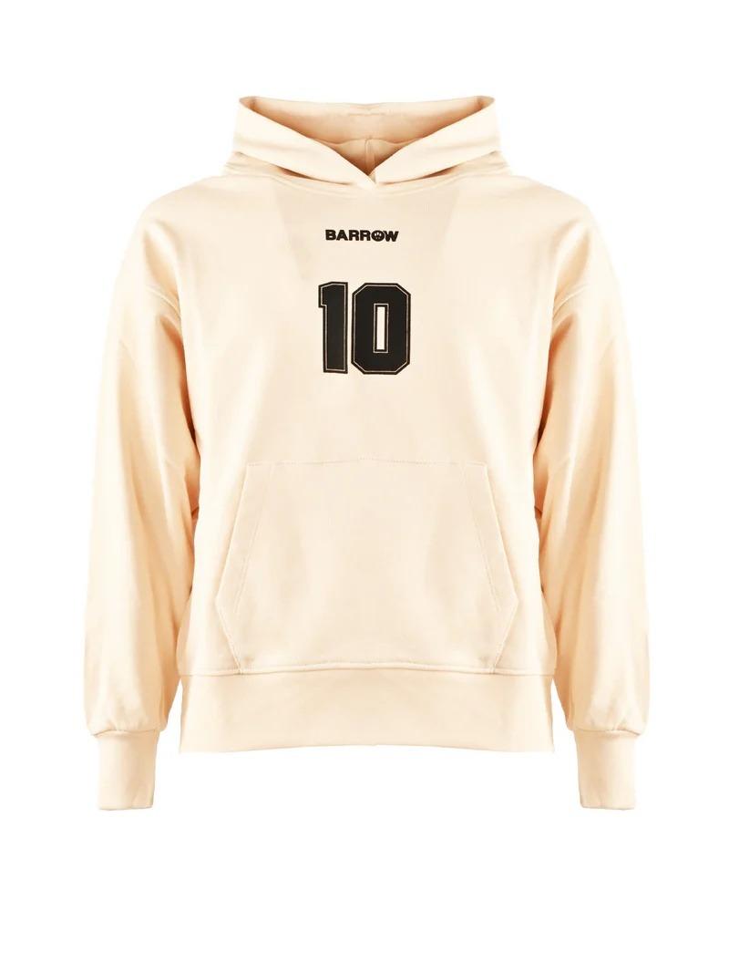 Barrow Hoodie unisex crema F5BWUAHS074 013 BARROW 