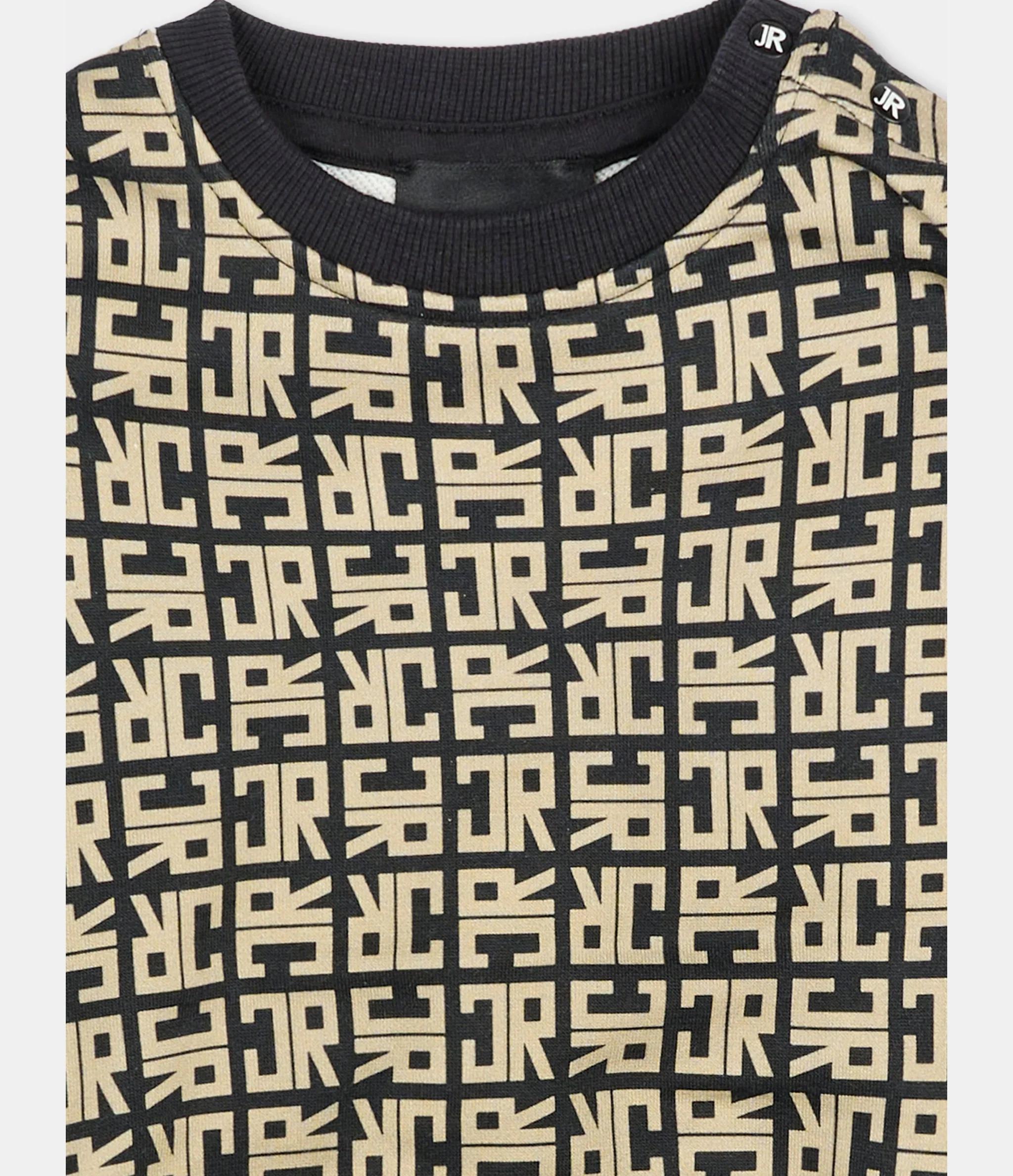 John Richmond Felpa beige per neonato con logo RIA25048FE JR MONOGRAM BEIGE Richmond kids 